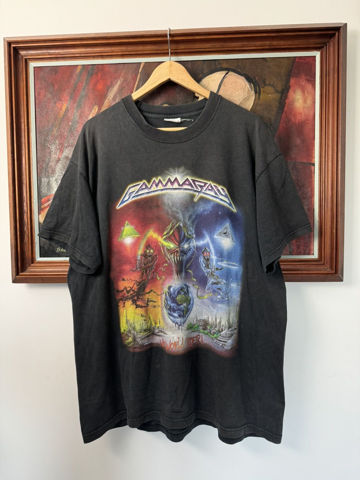 Band Tees Vintage Gamma Ray Band Tee Power Metal Washed Faded Rare Size US XL / EU 56 / 4 - 1 Thumbnail