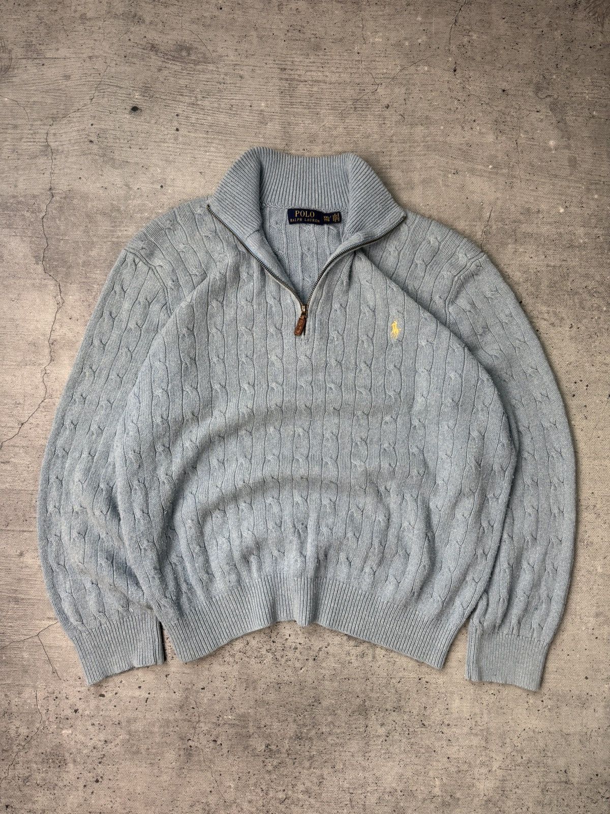 Polo Ralph Lauren Vintage 90S Polo Ralph Lauren PRL Knited 1/3 Zip Sweater Size US L / EU 52-54 / 3 - 1 Thumbnail