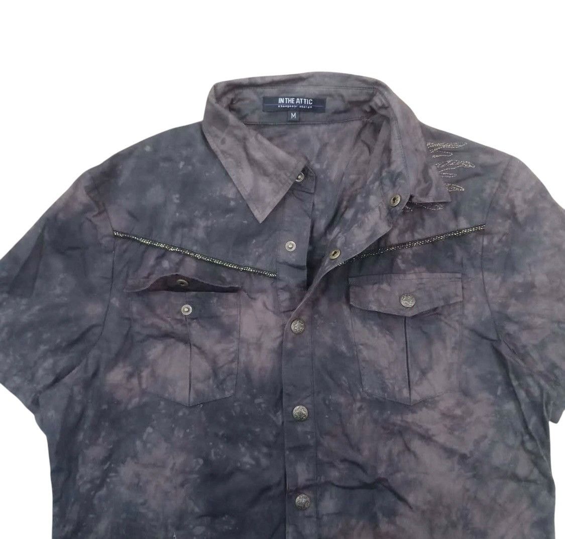 In The Attic × Japanese Brand × Vintage Vtg In the Attic Distressed button shirt Size US M / EU 48-50 / 2 - 9 Thumbnail