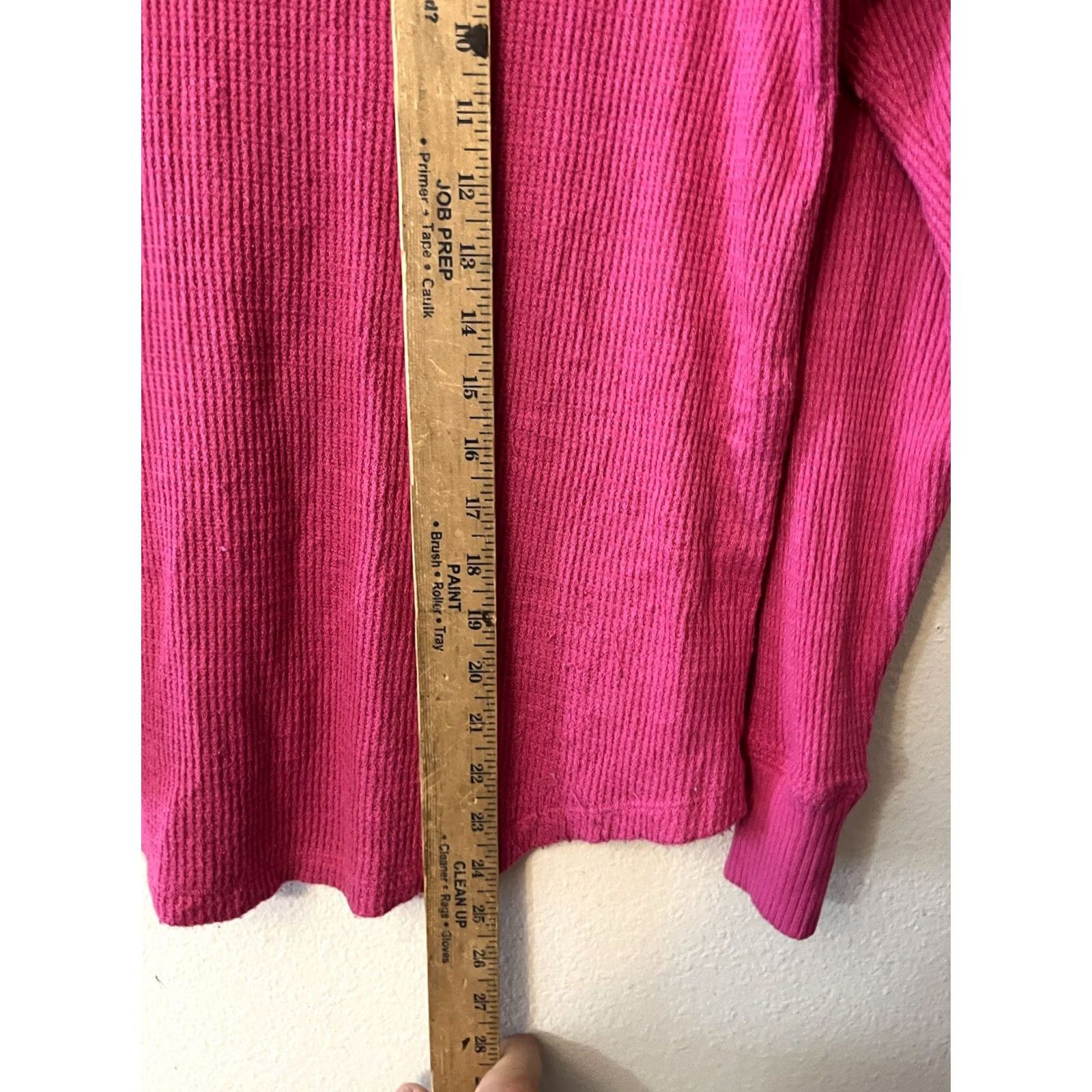 American Eagle Outfitters VINTAGE American Eagle Womens XS Pink Button Up Knit V-Neck Long Sleeve Shirt Size XS / US 0-2 / IT 36-38 - 4 Thumbnail