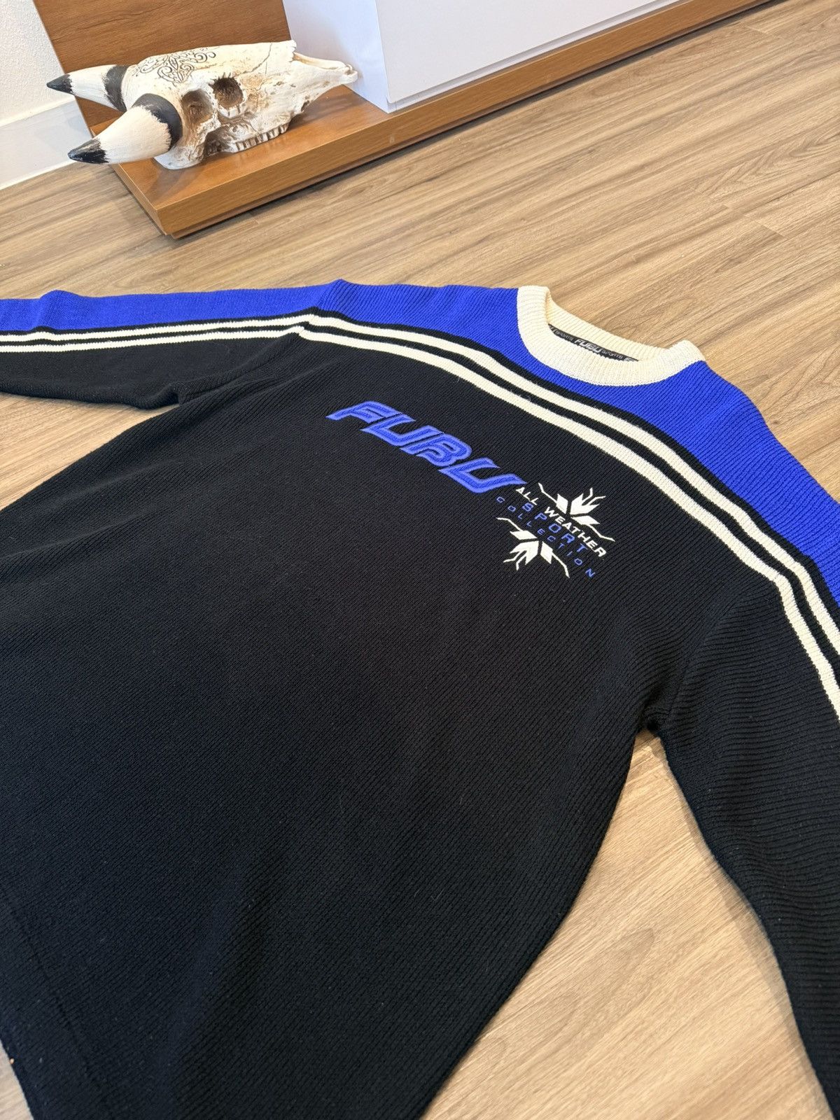 Fubu Vintage Fubu Sports Sweater Men's Heavy Long Sleeve Y2K Size US XXL / EU 58 / 5 - 2 Thumbnail
