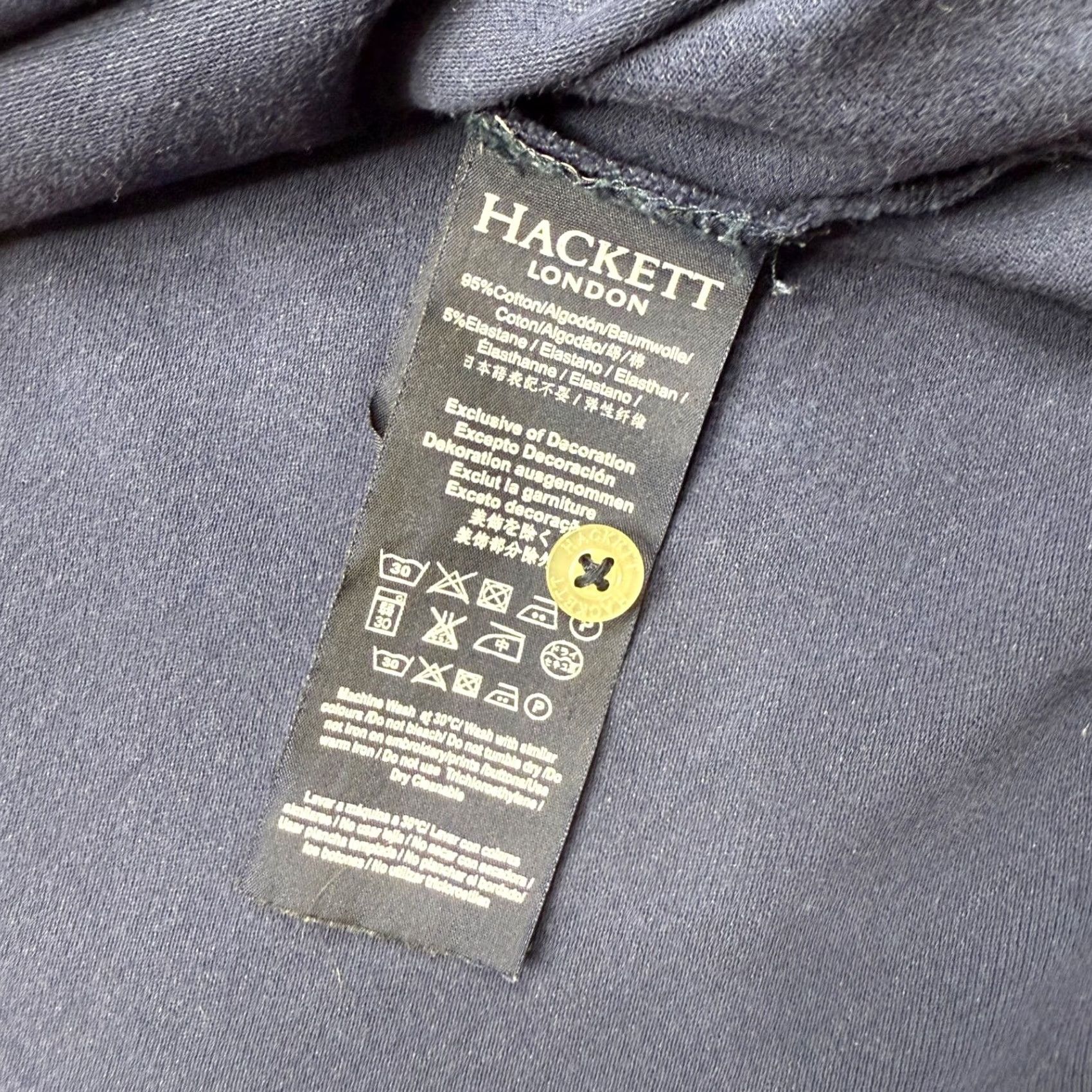 Hackett Hackett Mayfair Mens Polo Shirt Blue M Short Sleeve Collared Golf Adults Preppy Size US M / EU 48-50 / 2 - 3 Thumbnail