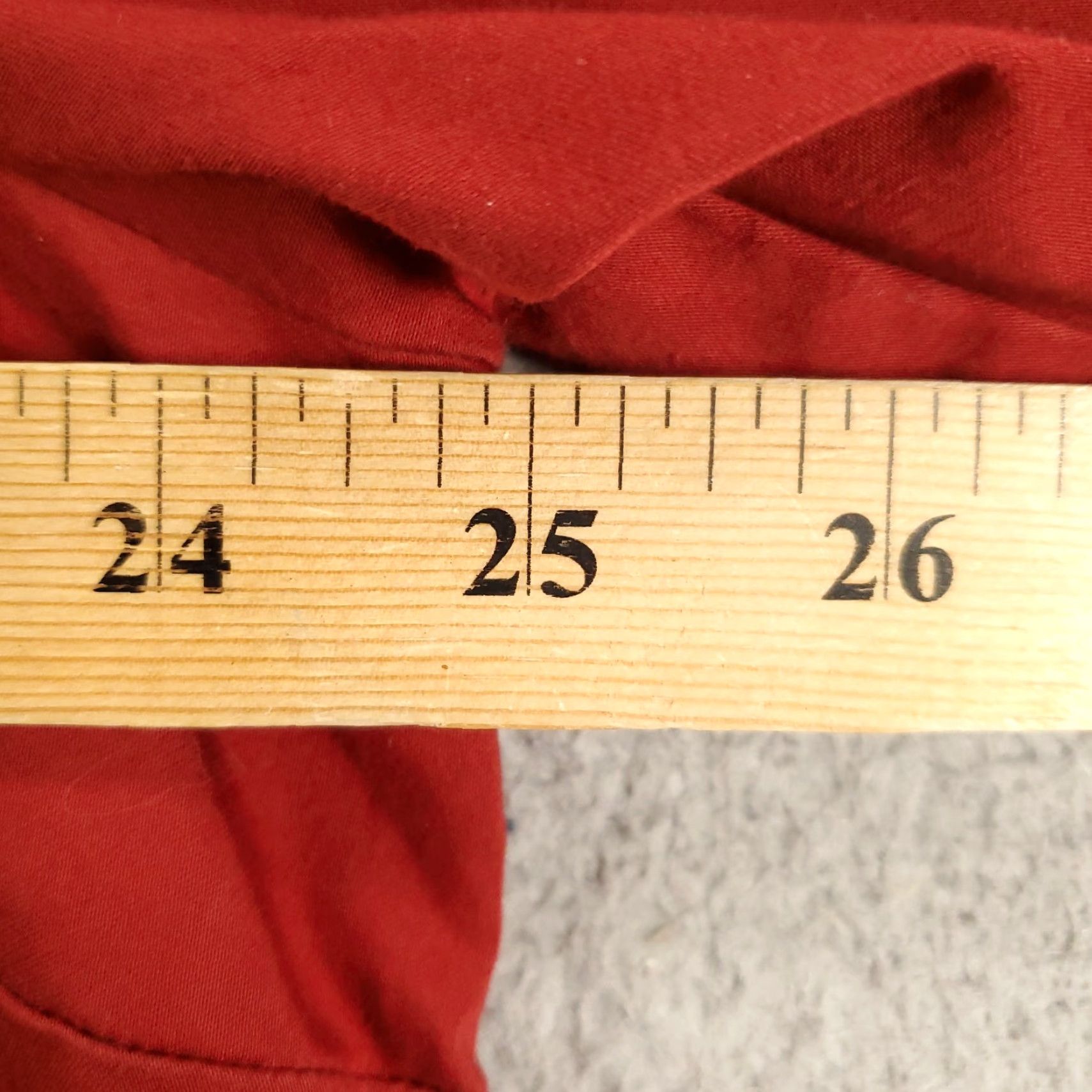 Vintage Susan Graver Blouse Shirt Dressy Tunic 22W Red Long Sleeve Button Up Casual Womens Plus Size Size 3XL / US 20-22 - 4 Thumbnail