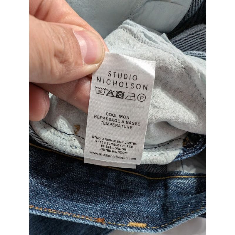 Studio Nicholson o1rshd1 Washed Denim in Indigo Size US 30 / EU 46 - 20 Thumbnail