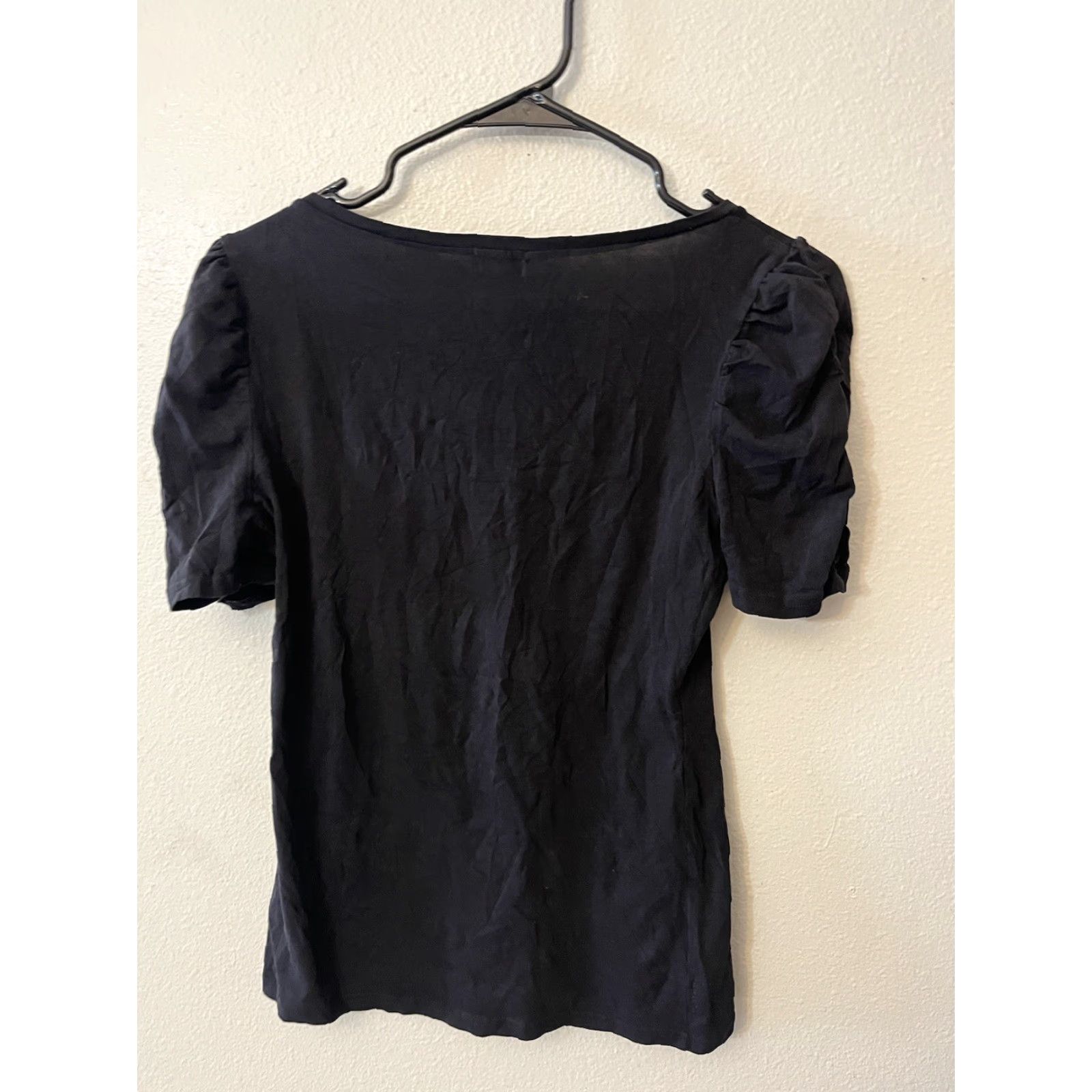 H&M VINTAGE H&M Cotton T-Shirt Women Small Black Solid Crew Neck Casual All Seasons Men's Size S / US 4 / IT 40 - 3 Thumbnail
