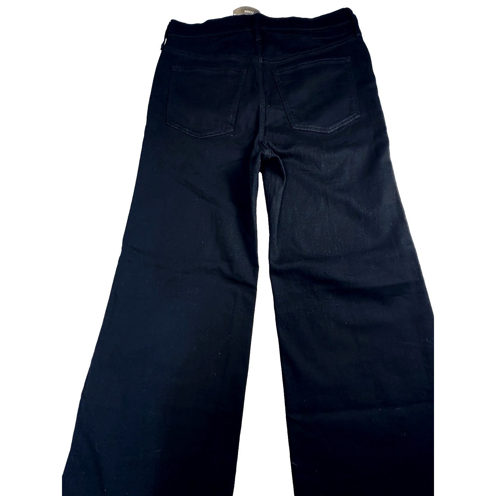 J.Crew J.Crew Womens Denim Trouser Wide Leg Jean Black High Rise Sz Size 31" - 9 Thumbnail