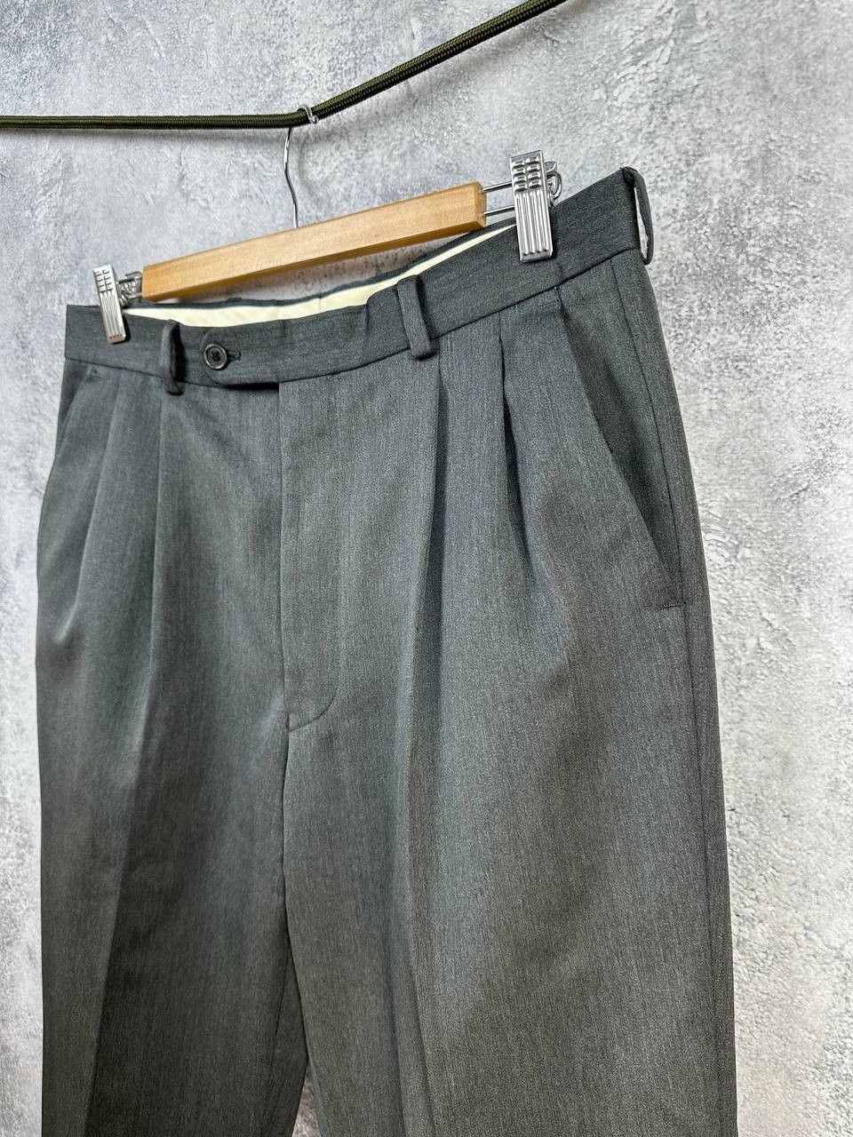 Yves Saint Laurent Yves Saint Laurent Pour Homme VTG Gray Double-Breasted Suit Size 48R - 10 Thumbnail