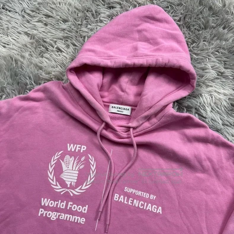 Balenciaga Balenciaga Wheat Pattern Hoodie Sweatshirt Size US L / EU 52-54 / 3 - 3 Thumbnail