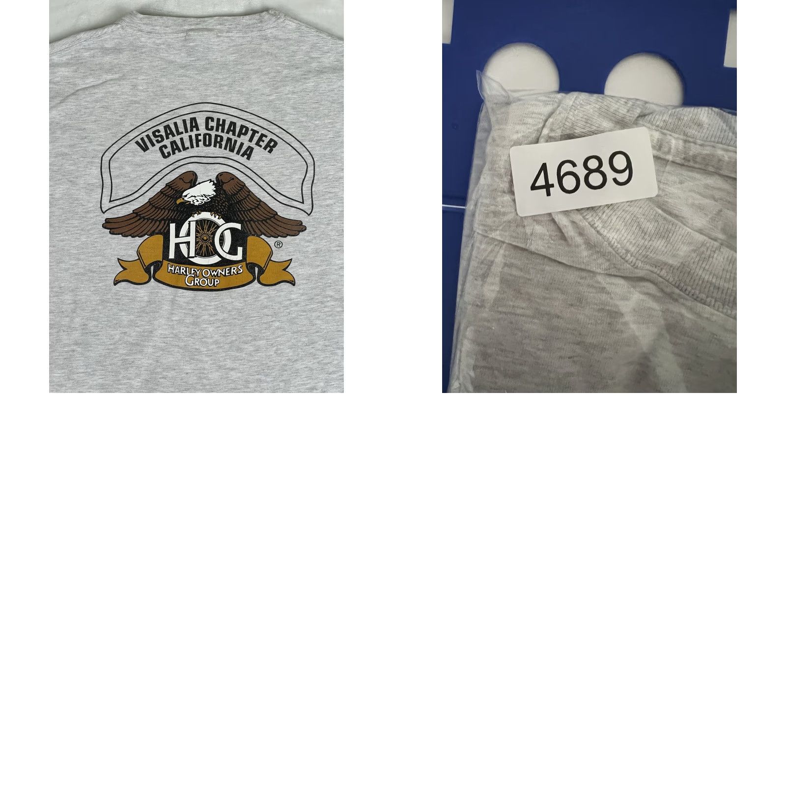 Hanes VINTAGE Harley Owners Club T-Shirt Visalia California Chapter Biker 2XL Gray Men's Short Sleeve T-Shirt 90s California Biker Motorcycle Hanes Mens Size US XXL / EU 58 / 5 - 8 Thumbnail