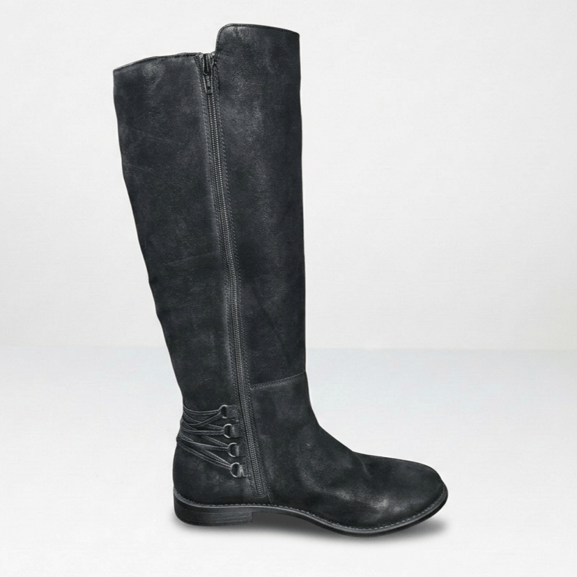 Steve Madden Steve Madden Size 9 Boots Zina Black Polished Suede Leather Size US 9 / IT 39 - 5 Thumbnail