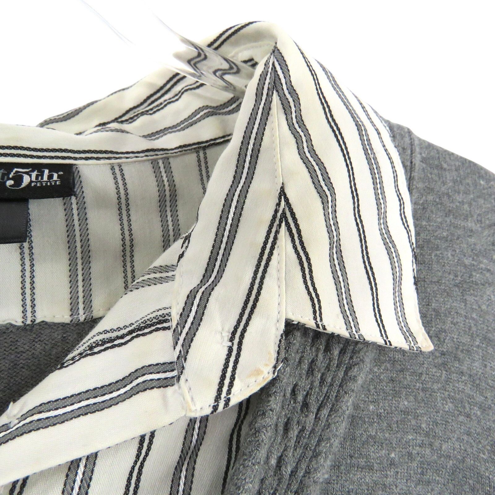 Vintage Y2k Vintage Gray Layered Collared Preppy Sweater Medium Size M / US 6-8 / IT 42-44 - 3 Thumbnail