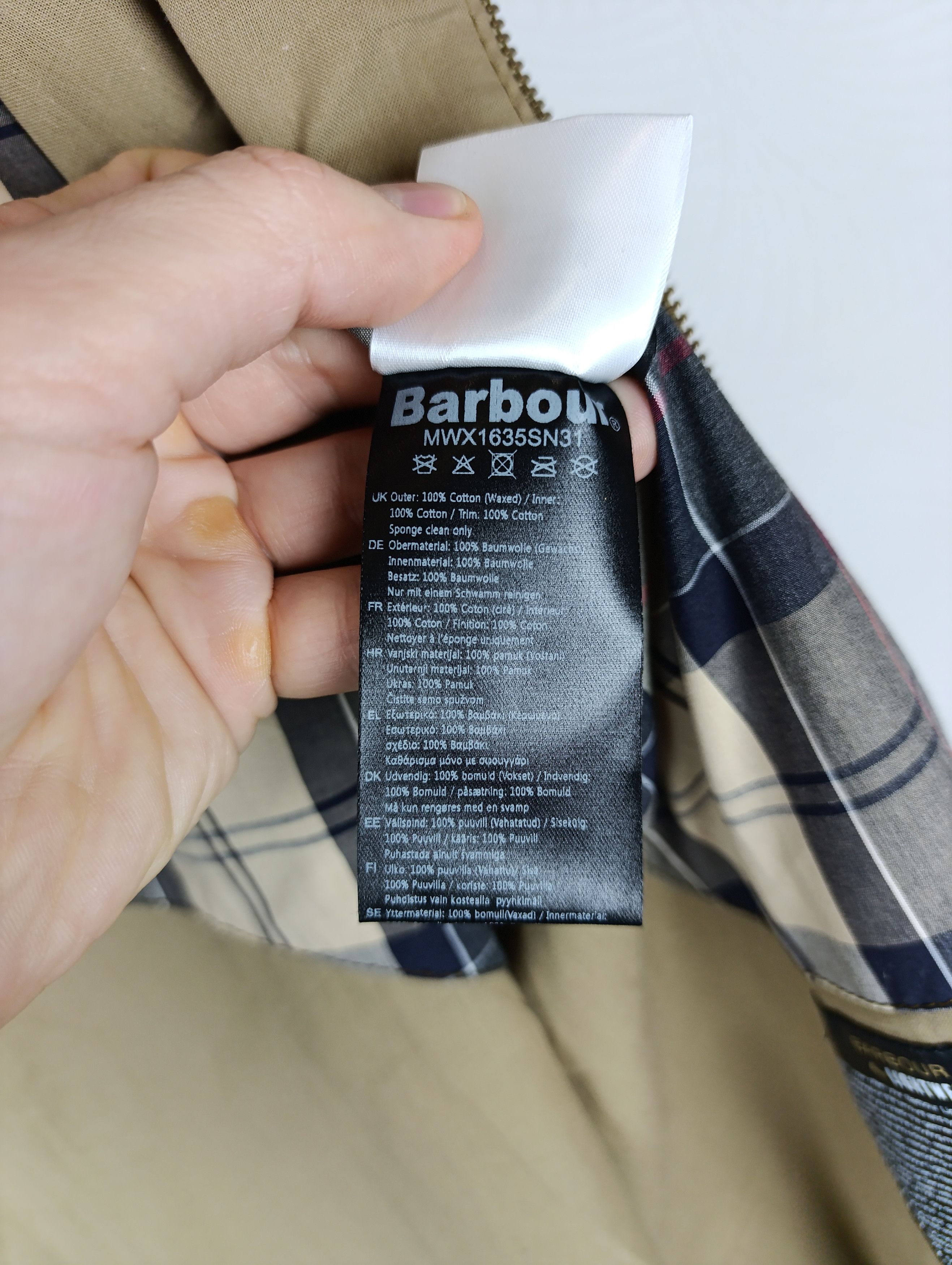 Barbour BARBOUR ENDER SAND WAX MENS JACKET XXL Size US XXL / EU 58 / 5 - 25 Thumbnail