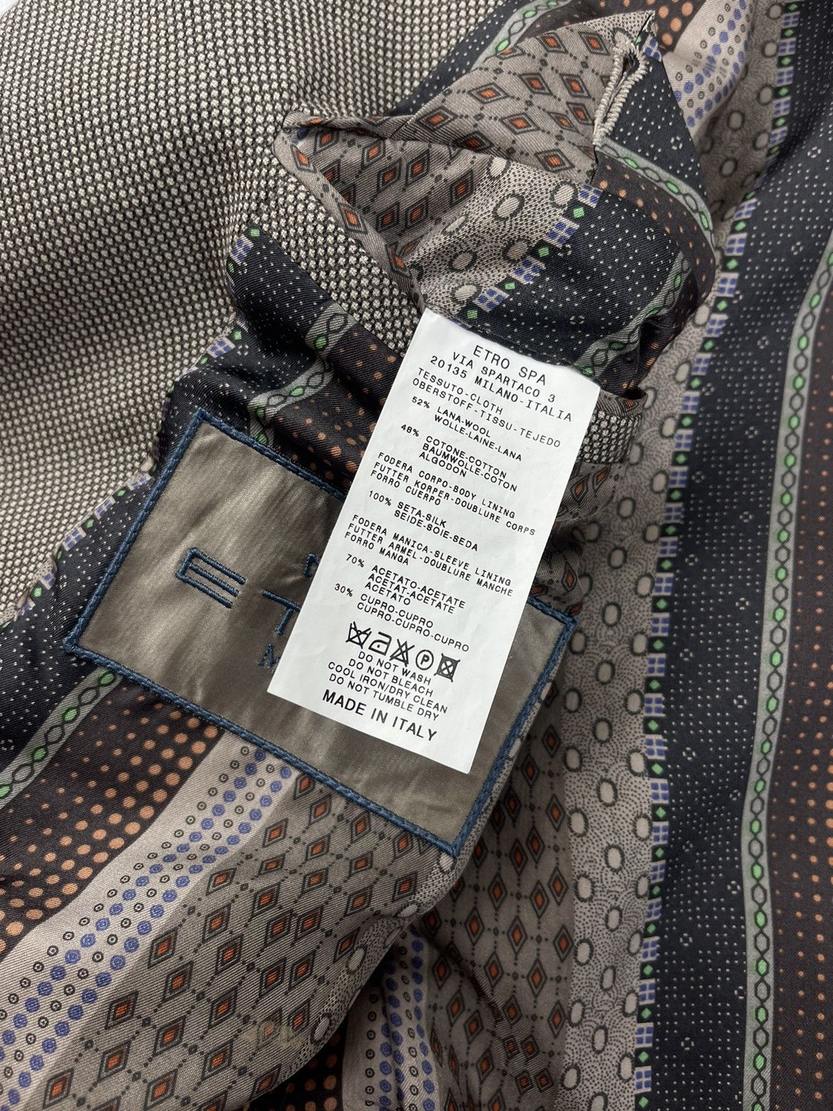 Etro Etro Milano Blazer Men’s Size 52 Size 52R - 12 Thumbnail