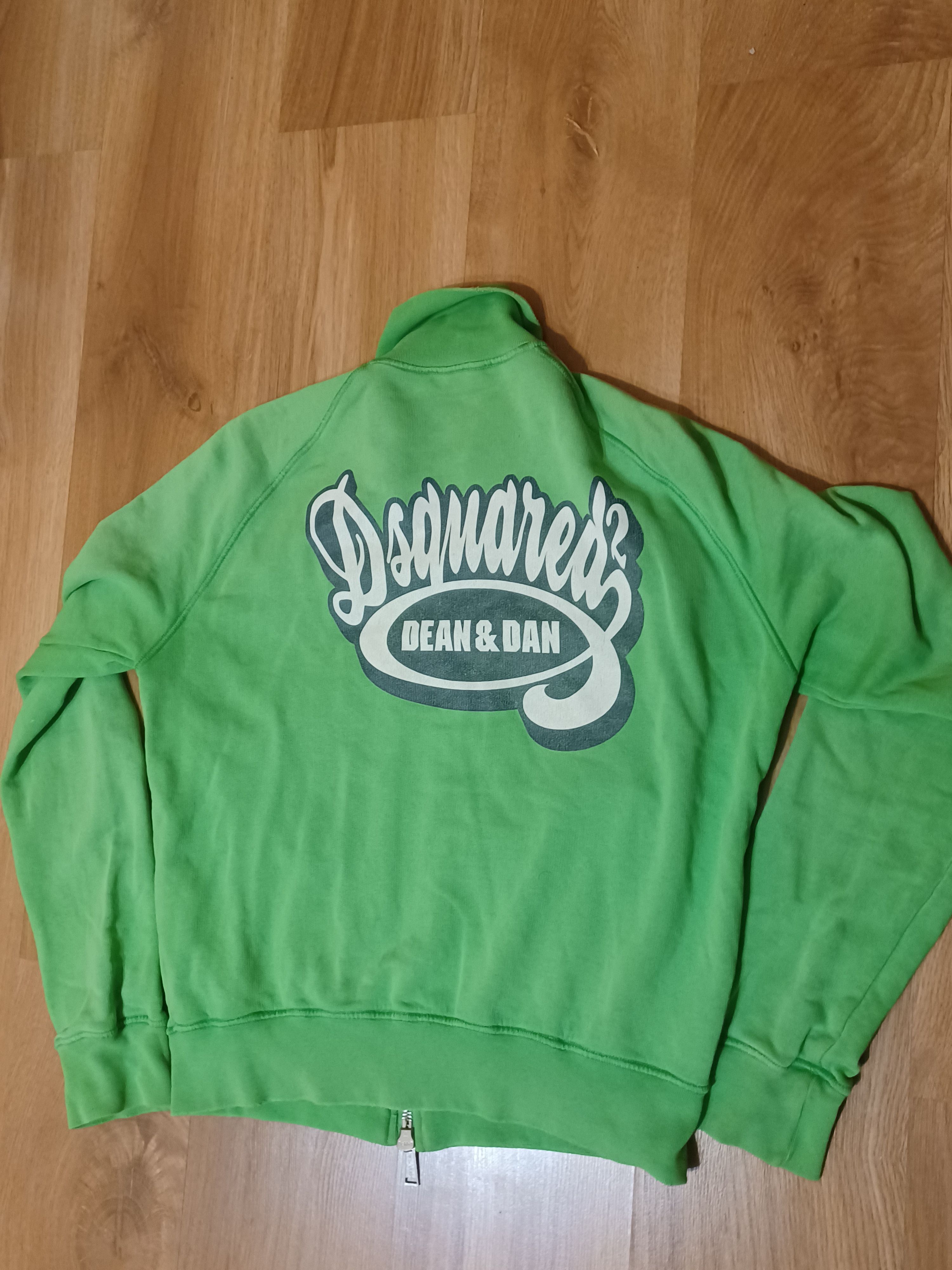Dsquared2 × Vintage Dsquared2 Vintage Green ZIp Sweatshirt / Track Jacket Size US XL / EU 56 / 4 - 8 Thumbnail