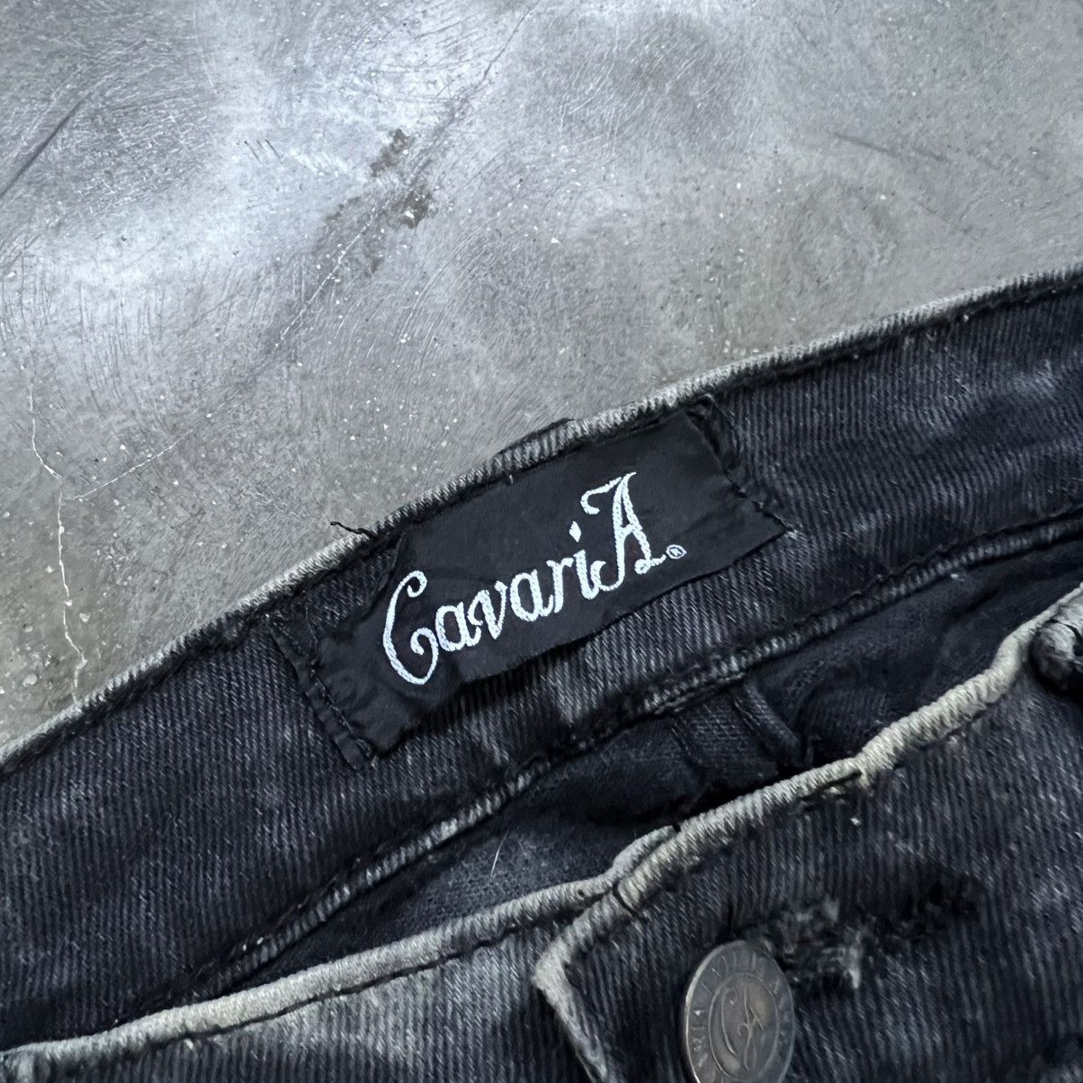 If Six Was Nine 2000s Cavaria Vkei Style Distressed Acid Wash Denim Size US 31 - 8 Thumbnail