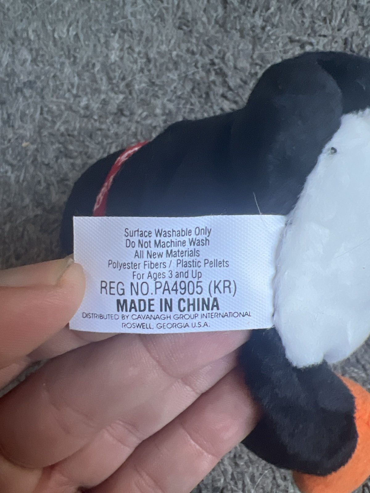 Coca Cola 1998 Coca-Cola Penguin In Snowflake Scarf Bean Bag Plush Size ONE SIZE - 7 Thumbnail