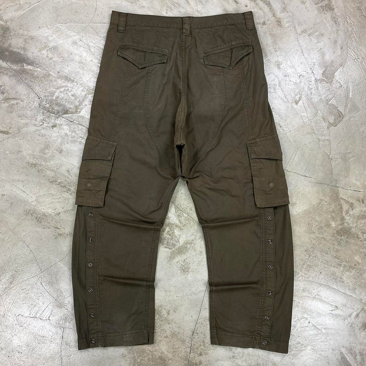 Final Home Survival Early 2000s Side Snap Cargo Pants Size US 34 / EU 50 - 10 Thumbnail
