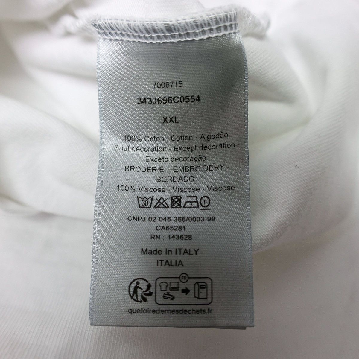 Dior Christian Dior Couture Embroidered Logo Relaxed-Fit T-Shirt Size US XXL / EU 58 / 5 - 5 Thumbnail