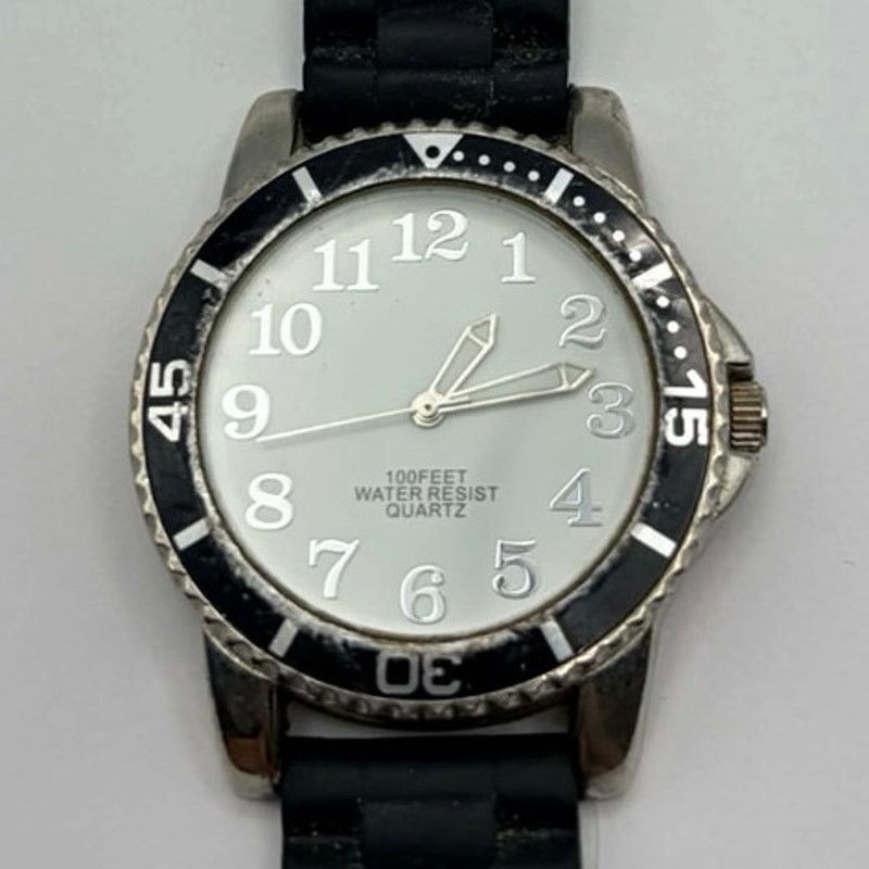 Other Black & Silver Retro Men’s Watch Size ONE SIZE - 2 Thumbnail