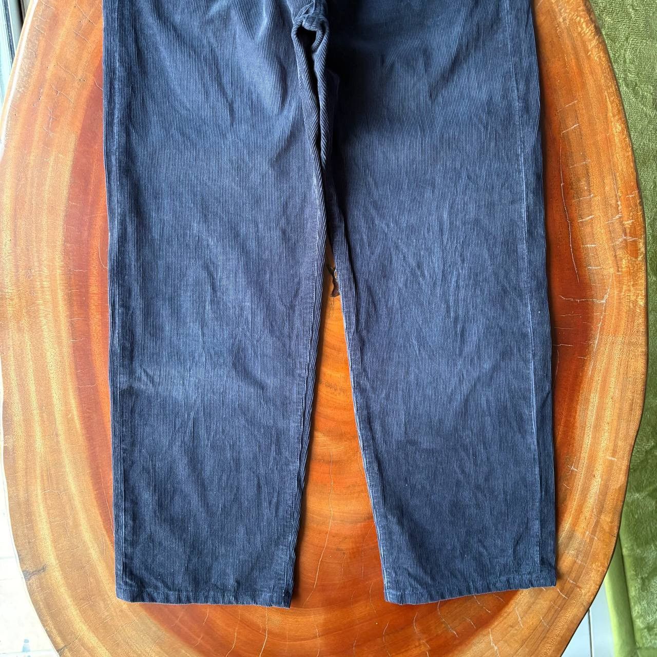 Marithe + Francois Girbaud Vintage Marithe Francois Girbaud MFG Navy Corduroy Pants Size US 33 - 4 Thumbnail