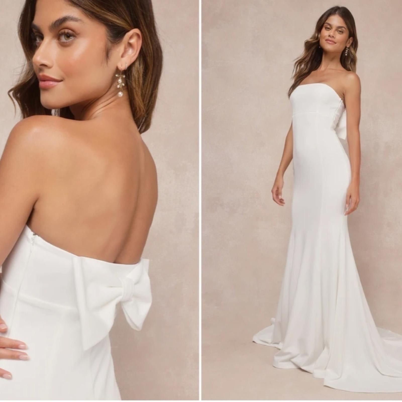 LULU's Wedding Bridal Elegant Sexy Chic Gown