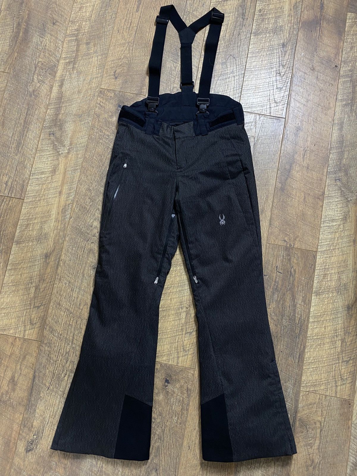 Spyder Spyder Charcoal Technical Ski Pants - Size 8 Size 30" / US 8 / IT 44 - 1 Thumbnail