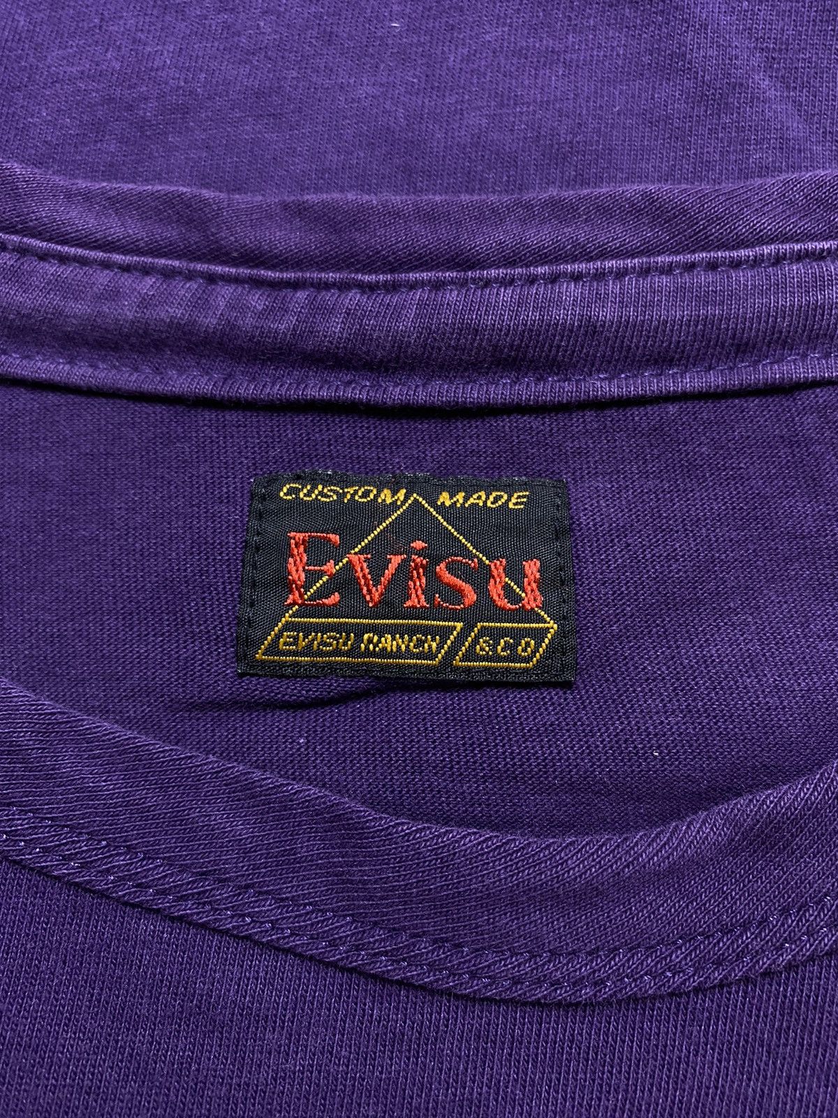 Evisu Evisu tee tshirt embroidered logo spellout skate y2k drip Size US L / EU 52-54 / 3 - 6 Thumbnail