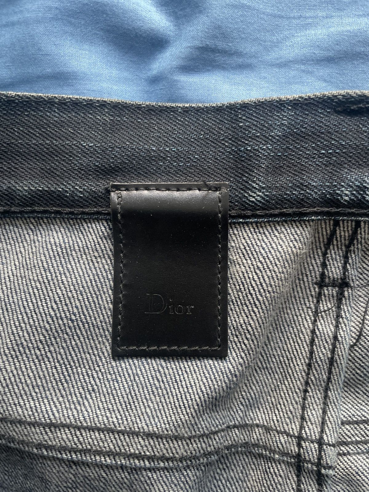 Dior × Hedi Slimane Dior AW06 indigo dark wash Jeans with auramaxing Size US 30 / EU 46 - 7 Thumbnail