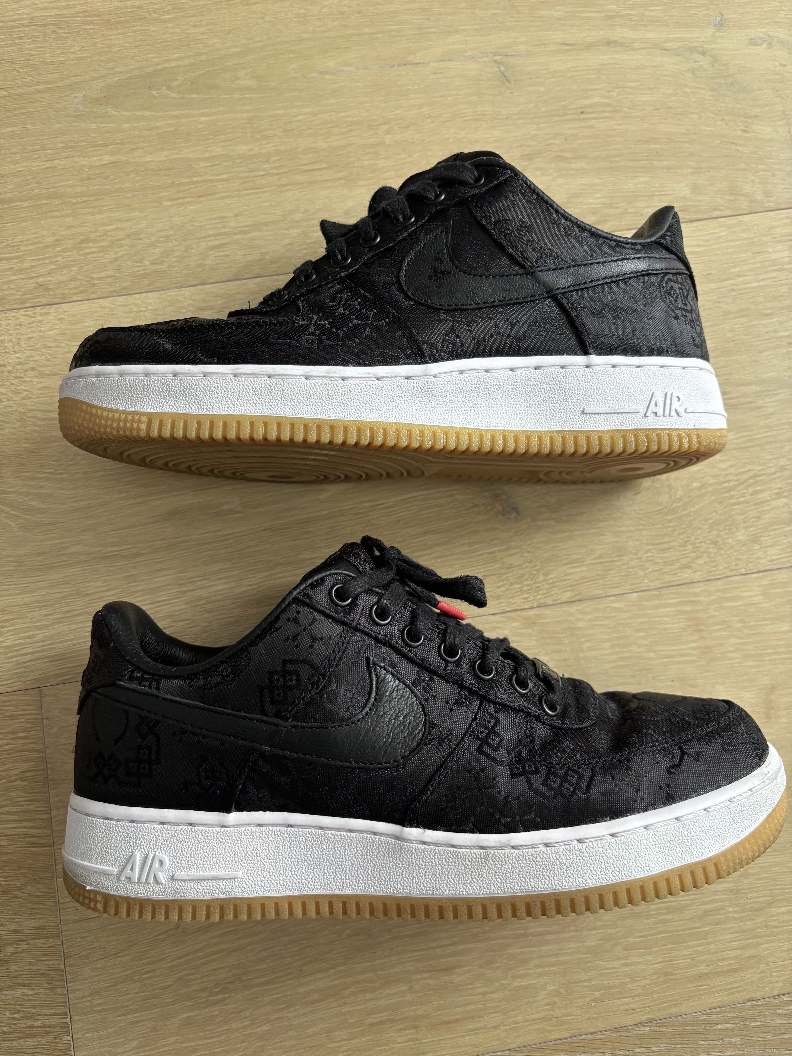 Nike Air force 1 x Clot x Fragment design Black Silk