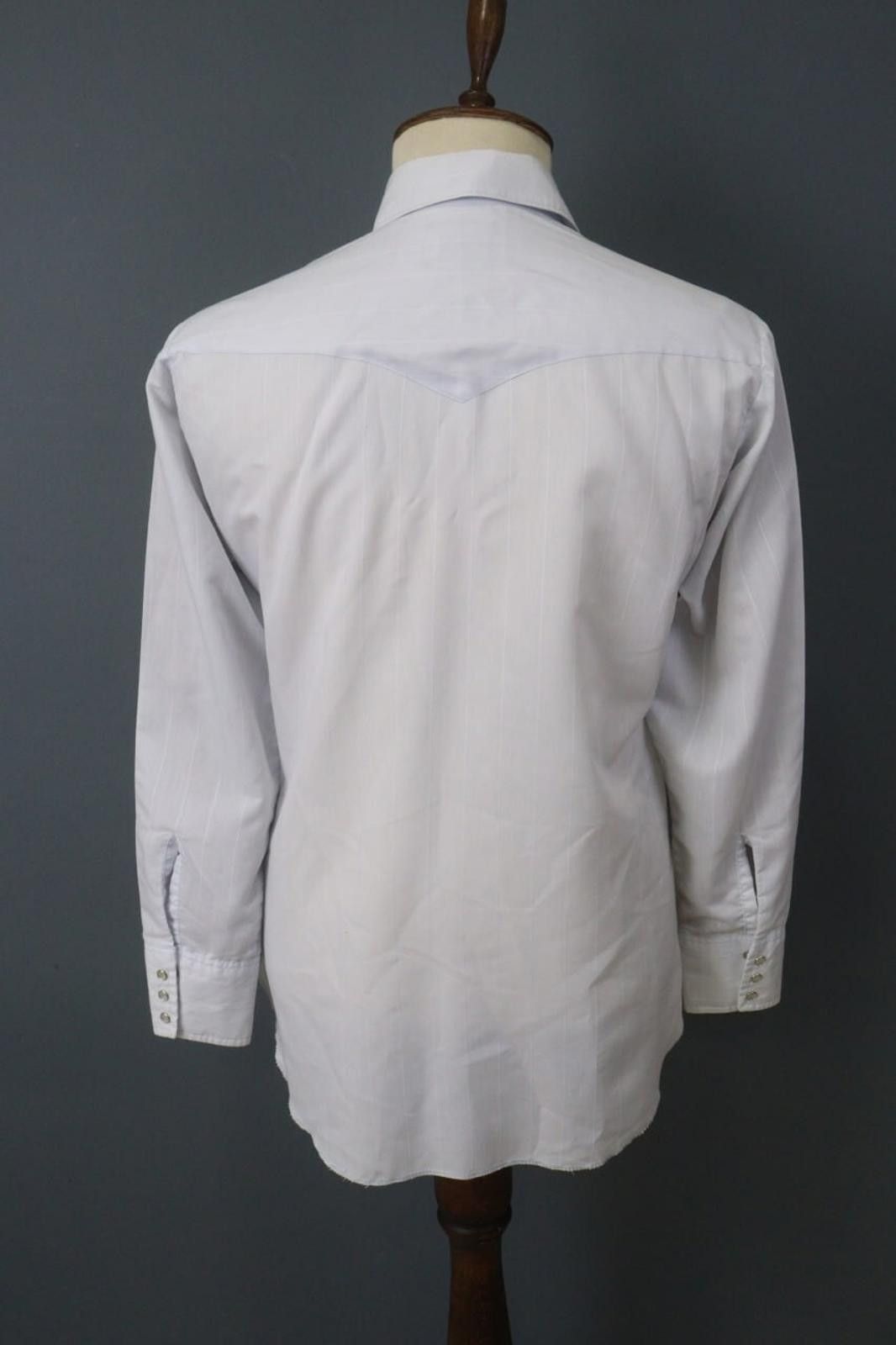 Wrangler Wrangler Blue Collared Snap Front Western Shirt Size M Size US M / EU 48-50 / 2 - 8 Thumbnail