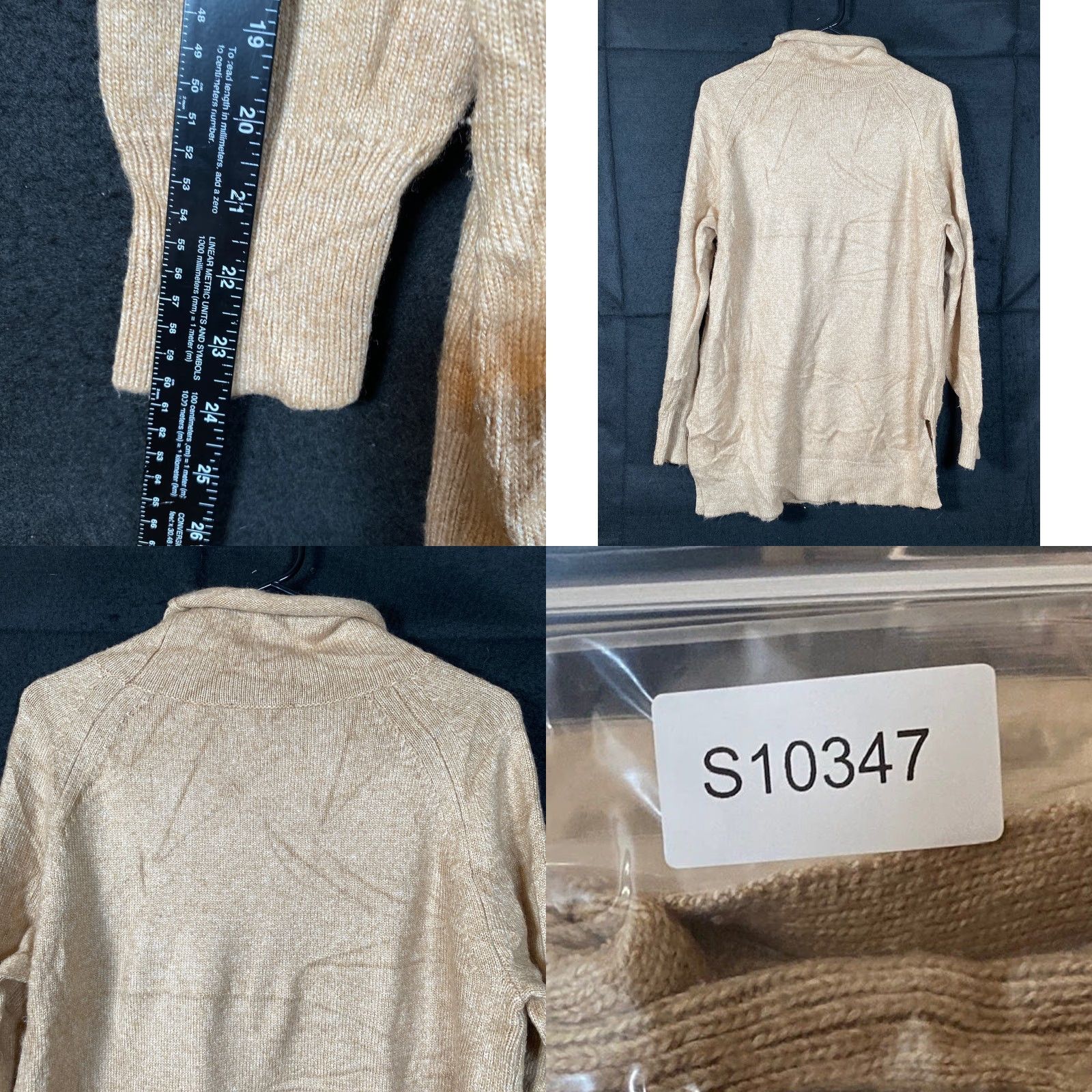 Ann Taylor Ann Taylor Womens Sweater Sand Turtleneck Wool Blend Long Sleeve Medium Size M / US 6-8 / IT 42-44 - 8 Thumbnail
