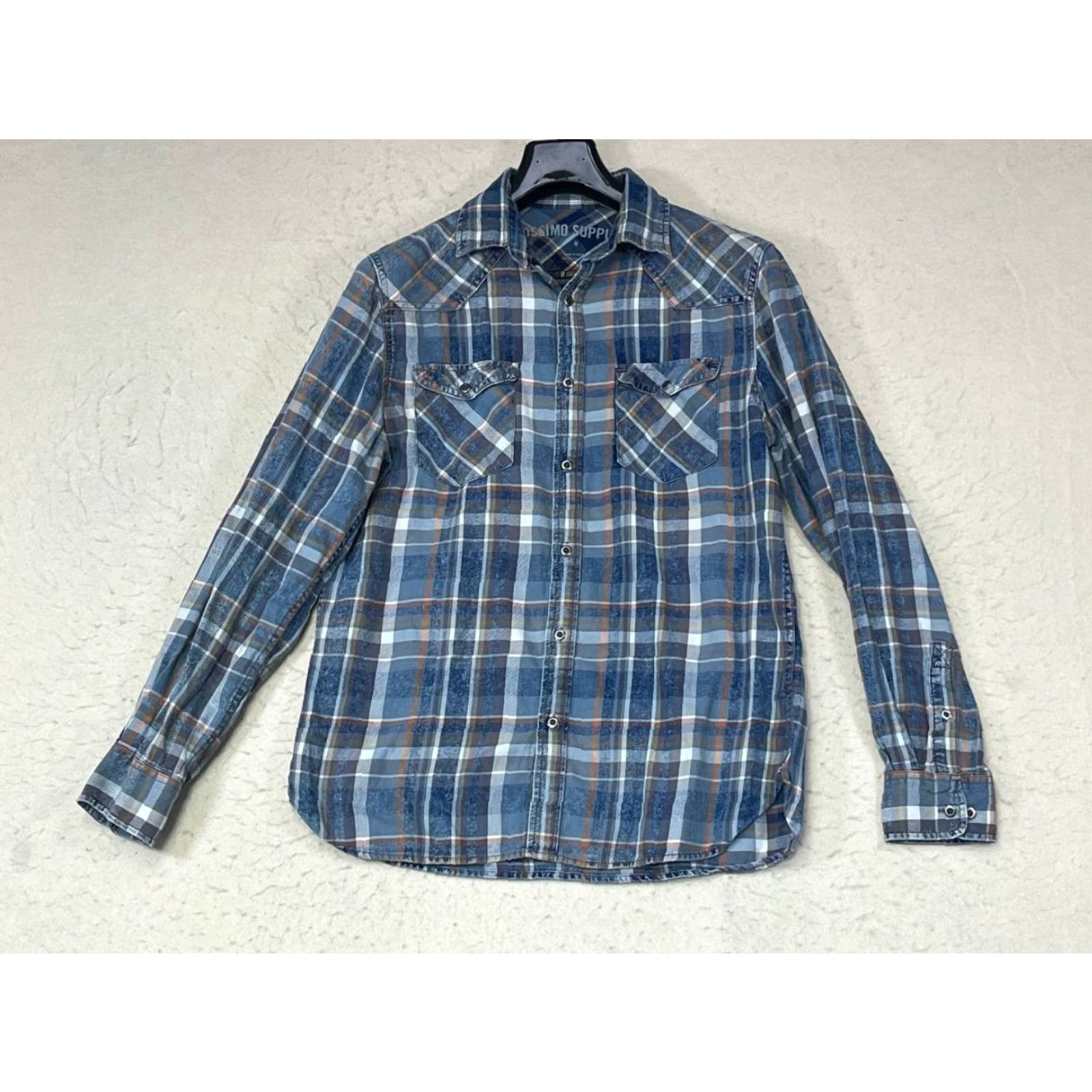 Mossimo Mossimo Supply Co Plaid Button Up Flannel Men's Size Medium Multicolor Long Sleeve Shirt Mens M Size US M / EU 48-50 / 2 - 2 Thumbnail
