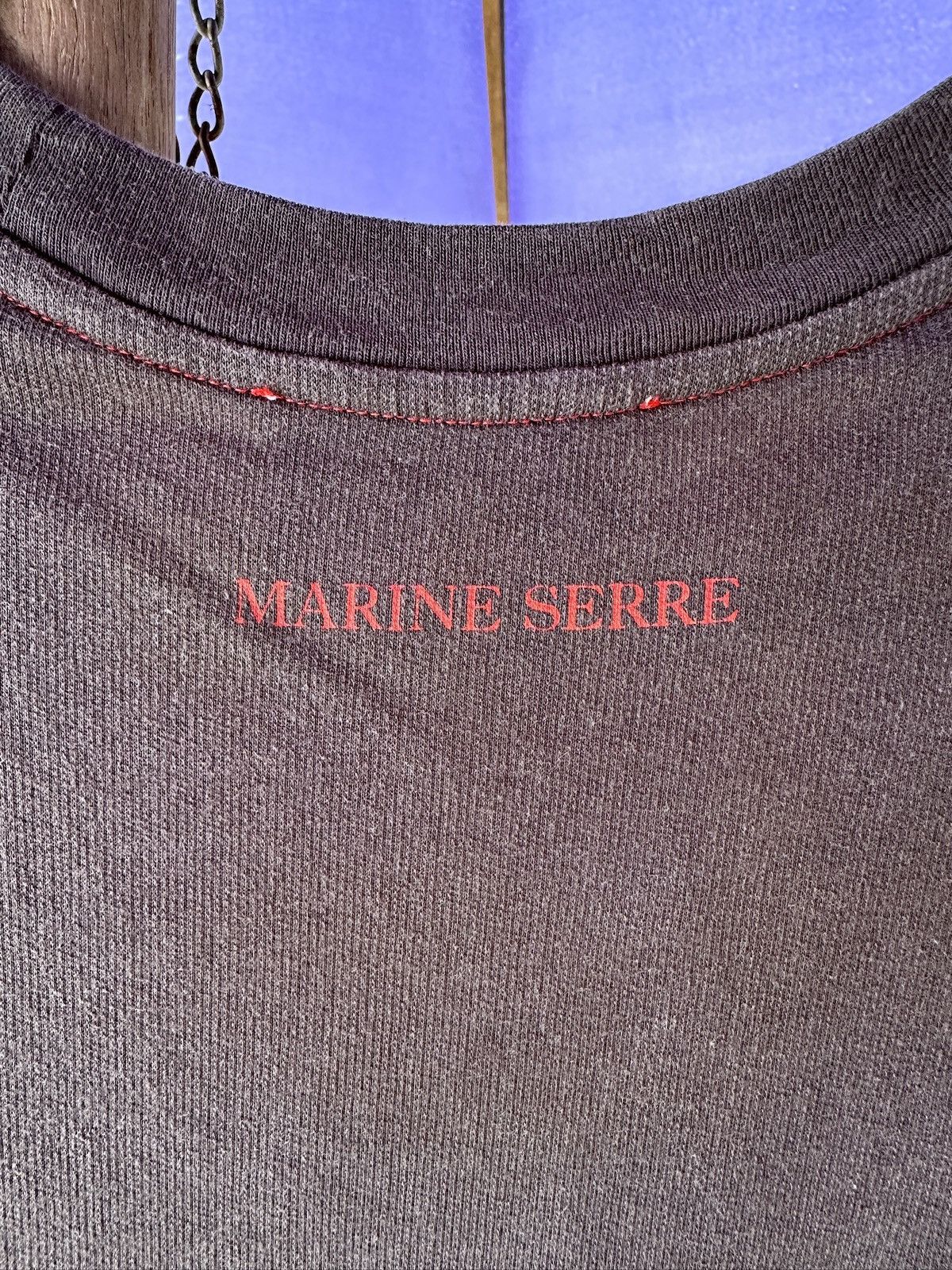 Marine Serre Red & Grey Diamond Cut Optic Moon Tank Top Size US L / EU 52-54 / 3 - 8 Thumbnail
