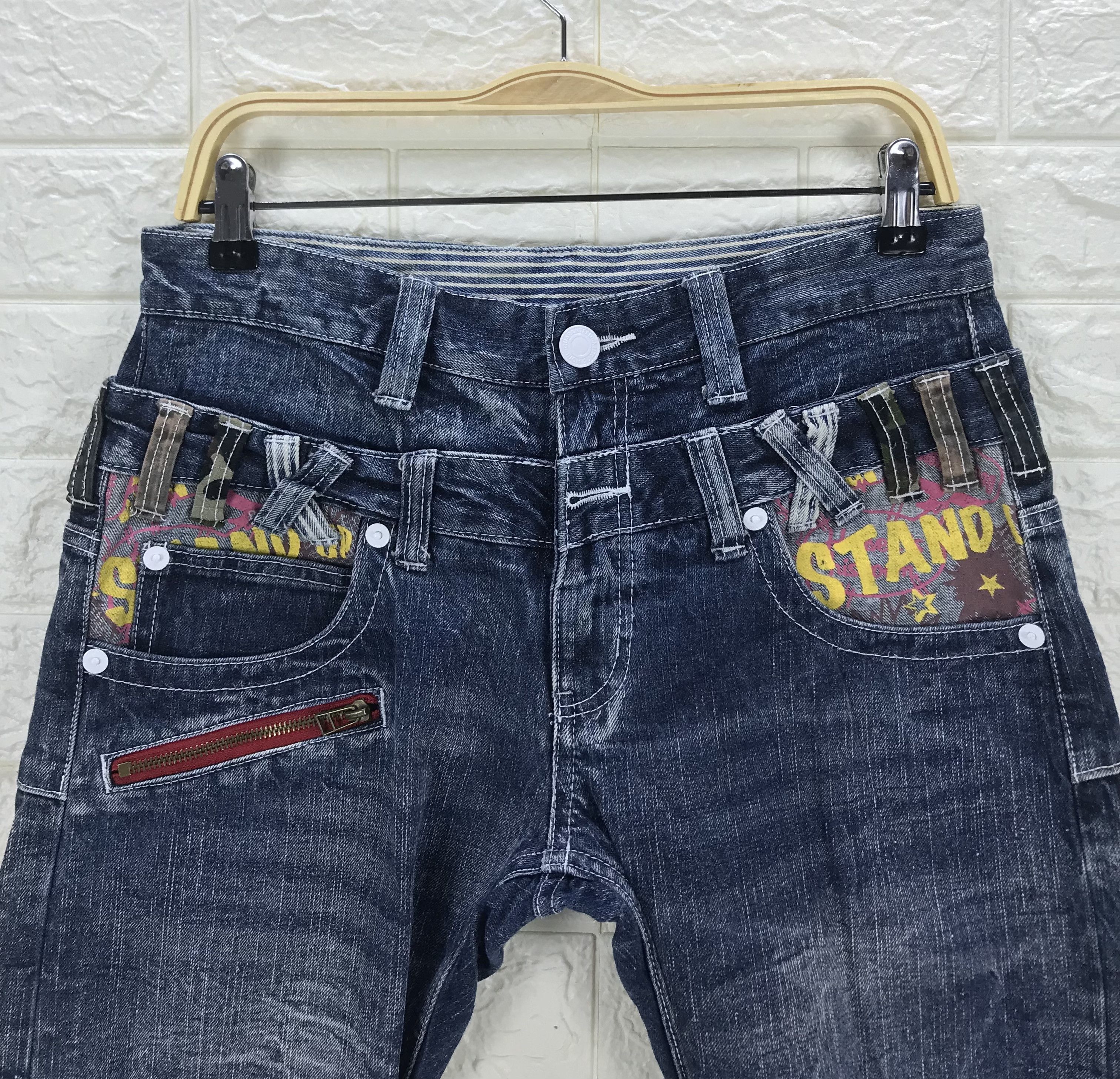 Japanese Brand Vintage Japanese Double Focus Double Waist Jeans Size US 31 - 3 Thumbnail