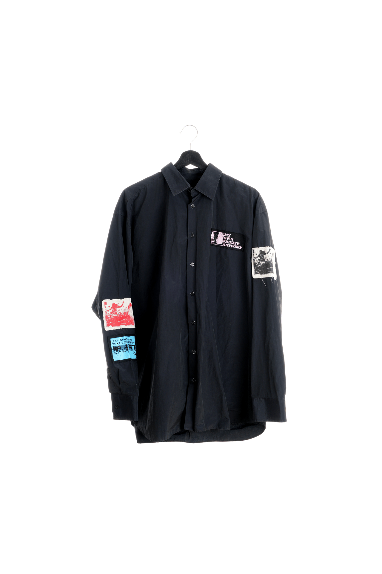 Raf Simons "My Own Private Antwerp" Patchwork Long Sleeve Shirt Size US L / EU 52-54 / 3 - 1 Thumbnail