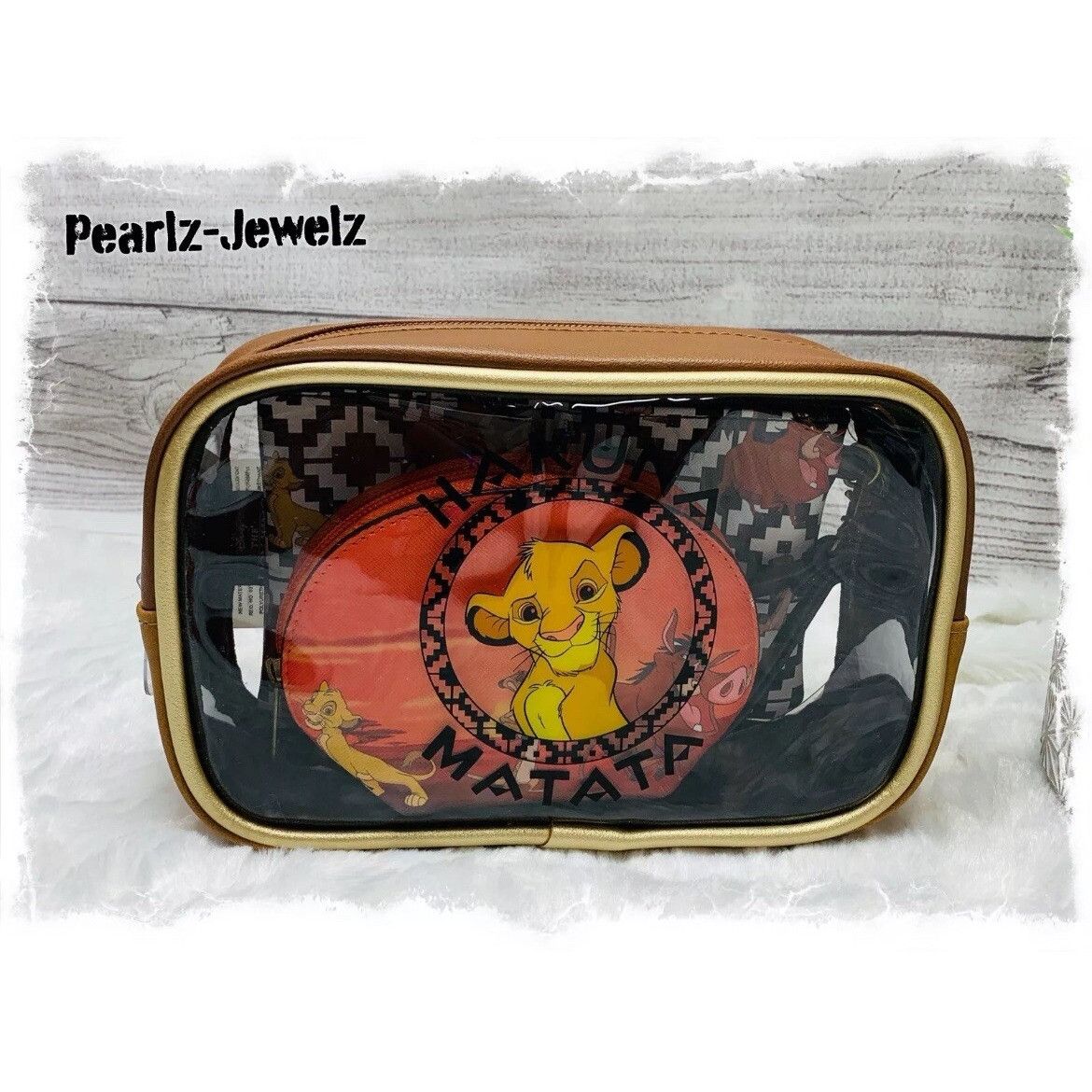 Disney Loungefly Disney Lion King Simba Hakuna Matata MakeUp Cosmet Size ONE SIZE - 10 Thumbnail