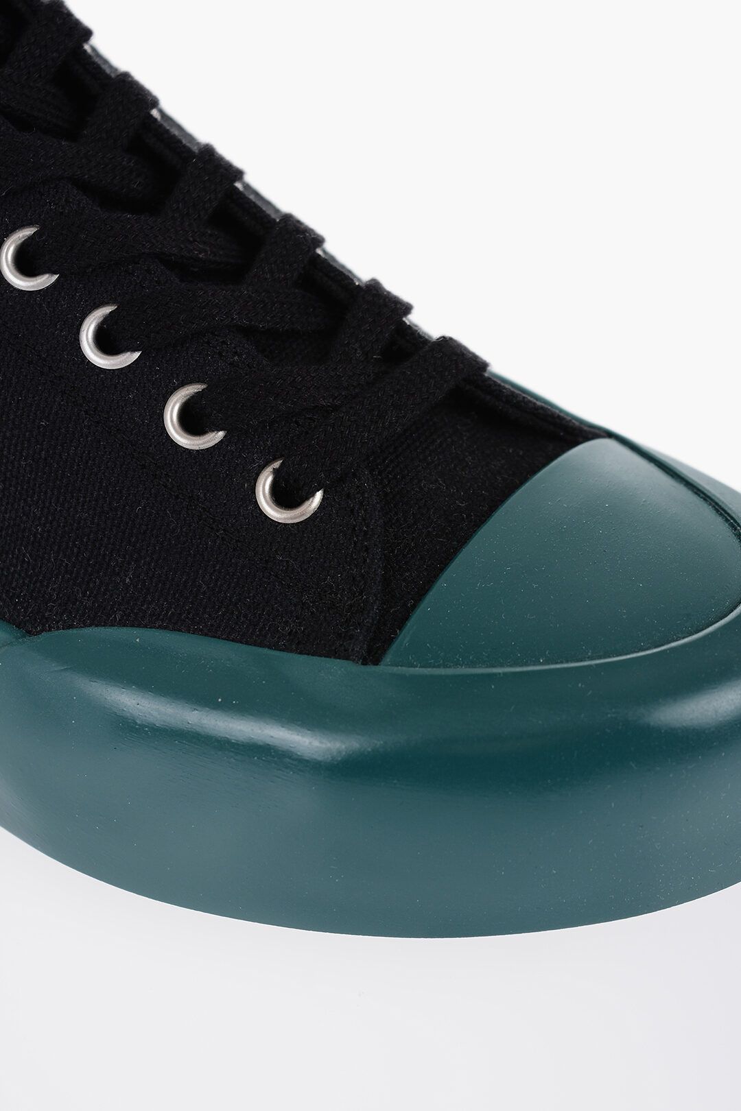 Jil Sander og1mm1225 Jungle Canvas Lace-up Sneakers in Black Size US 7 / IT 37 - 4 Thumbnail