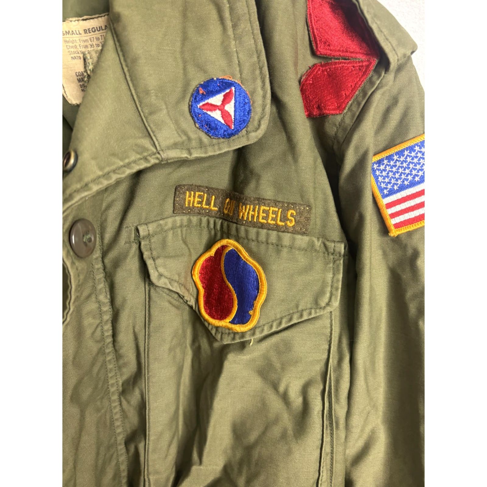 Alpha Industries Vintage Alpha Industries Jacket Mens Small Green M65 Field Coat Patches 70s Size US S / EU 44-46 / 1 - 3 Thumbnail