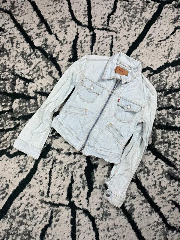 Levi's Levis zip baby blue denim jacket katana S Size S / US 4 / IT 40 - 2 Thumbnail
