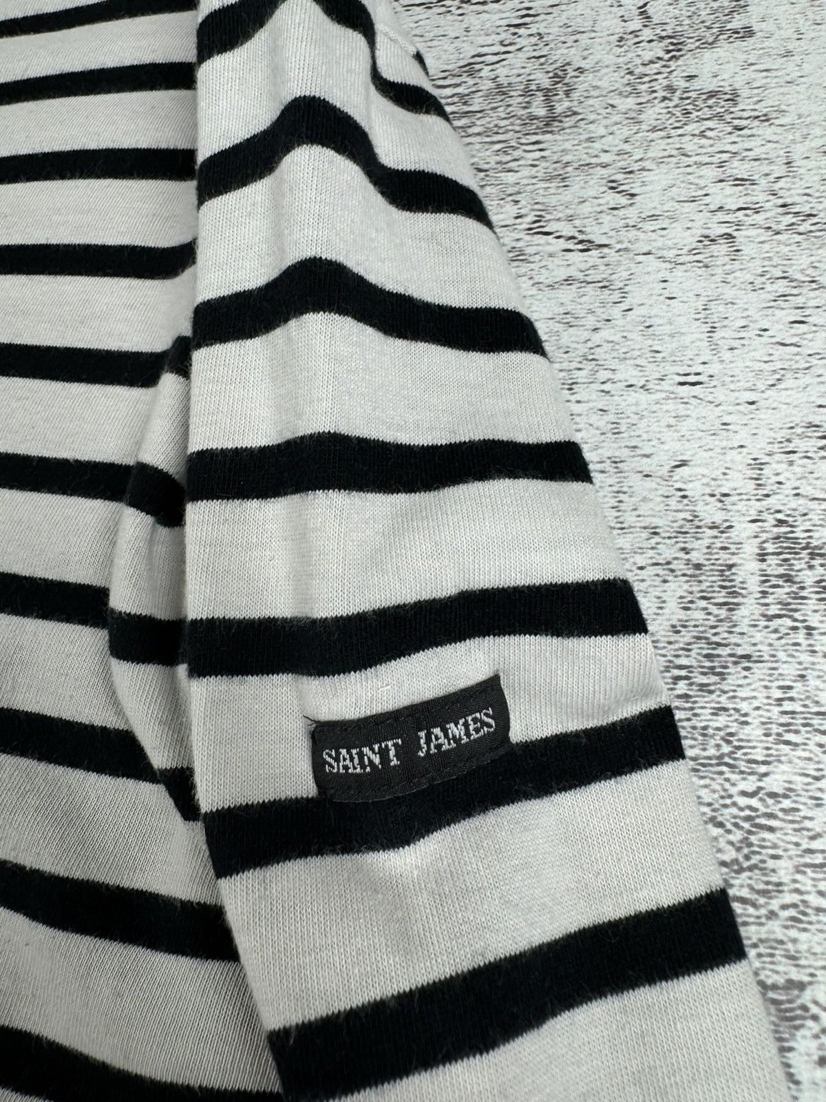 Saint James Vintage 90S Made in France Saint James Striped Longsleeve Size S / US 4 / IT 40 - 11 Thumbnail