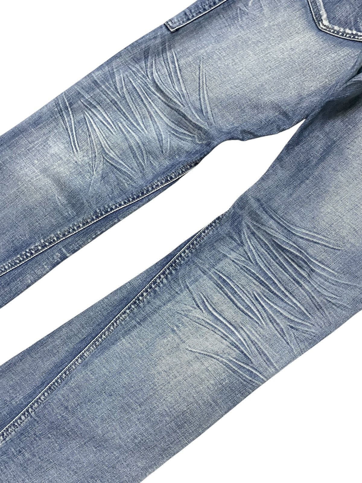 Michel Klein × Tornado Mart Michel Klein Japan Spiral Flared Panelling Gun Pocket Jeans Size US 32 / EU 48 - 14 Thumbnail
