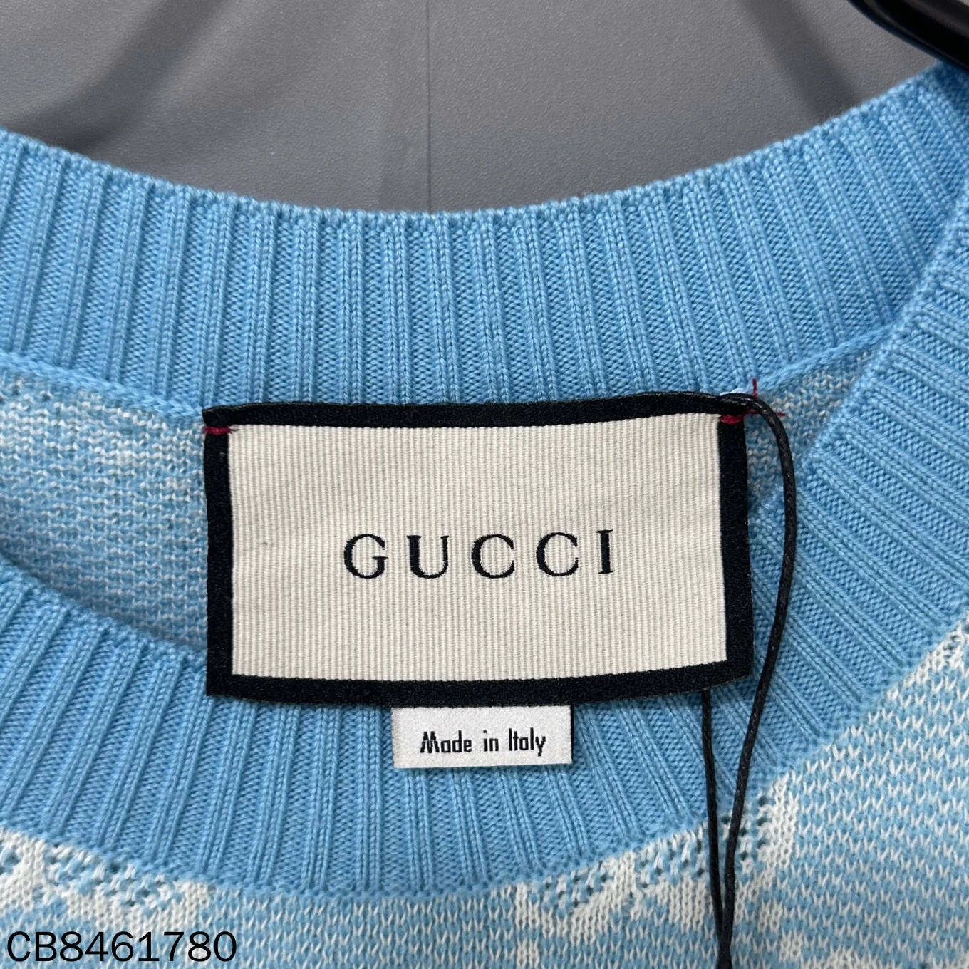 Gucci Gucci Azure All Over Print Dress S Size S / US 4 / IT 40 - 4 Thumbnail