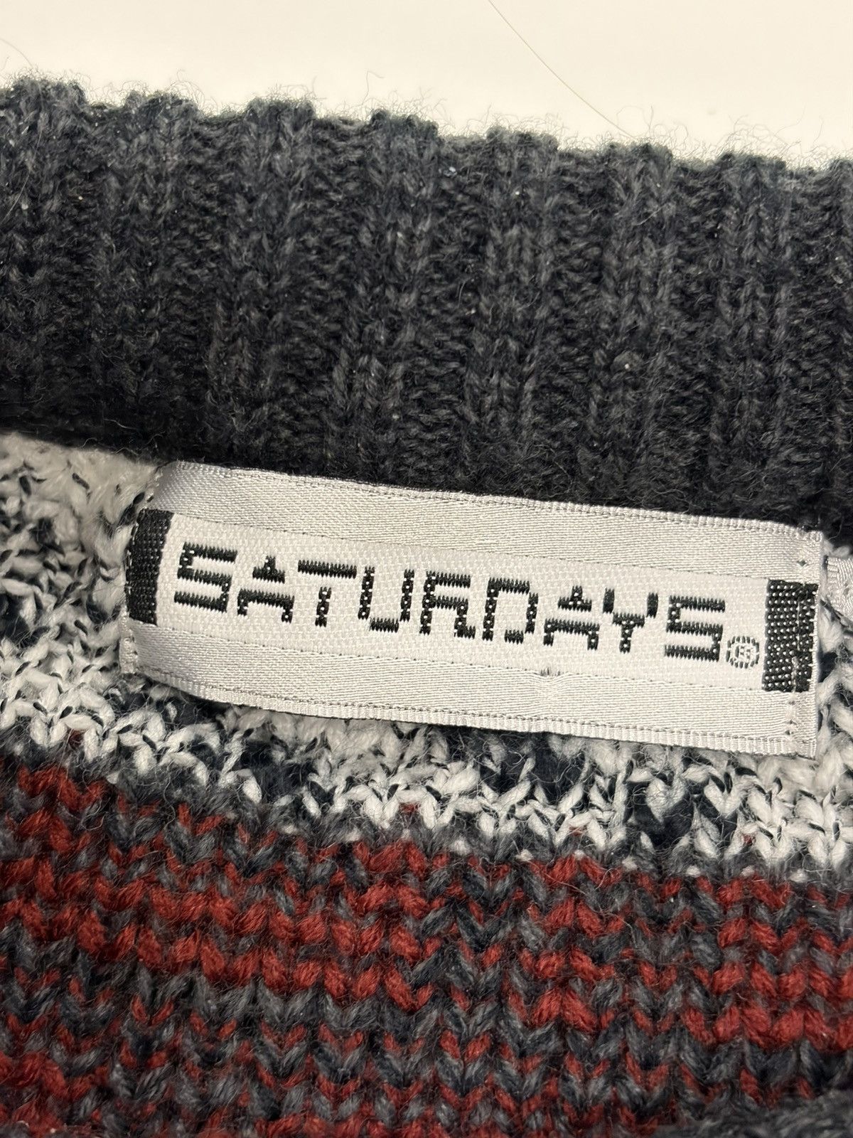 Saturdays NYC Vtg Saturdays Sweater Fair Isle Knit Crewneck Geometric 90s Size US M / EU 48-50 / 2 - 5 Thumbnail
