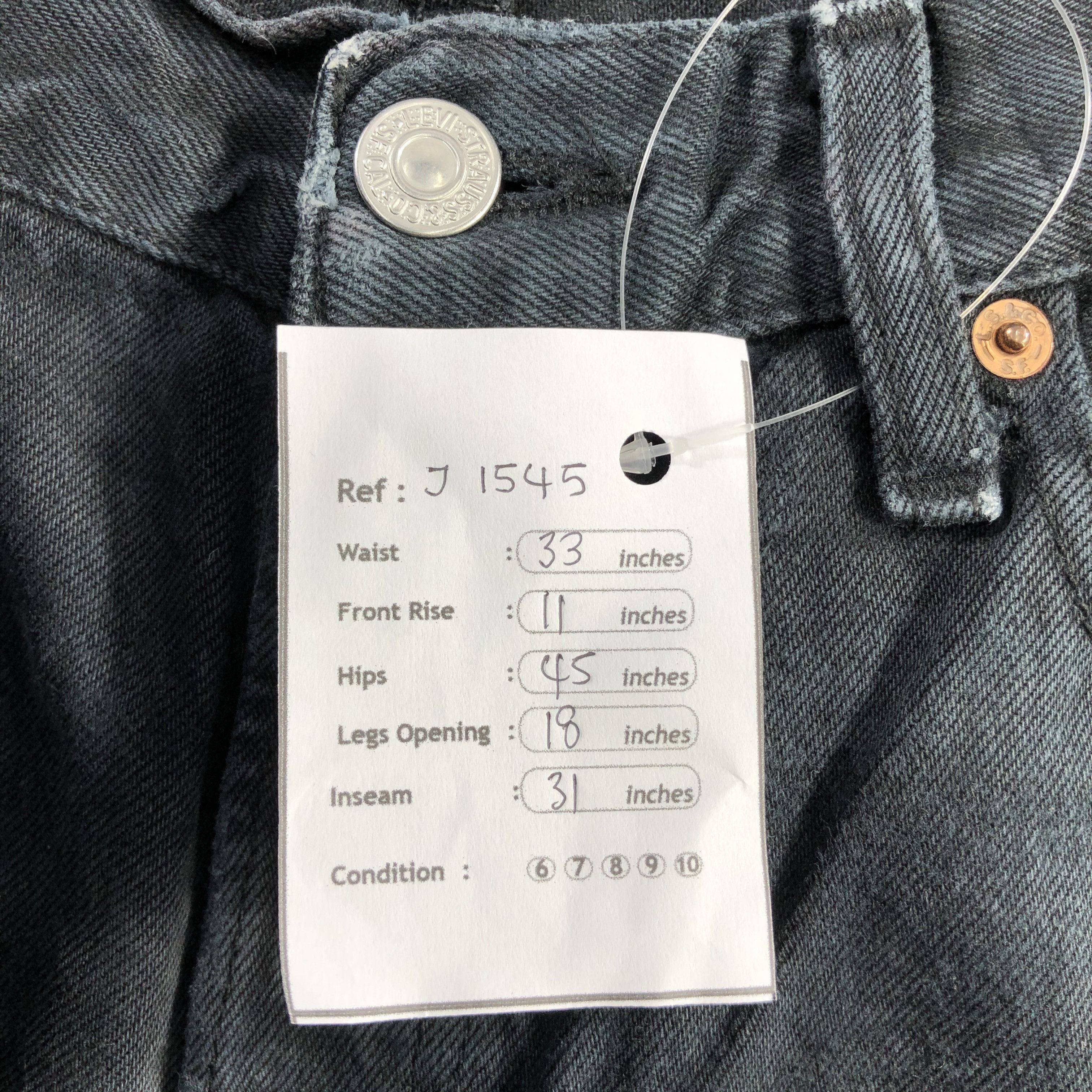 Levi's 90s Vintage Ripped Levis 501 Earth Tone Jeans-J1545 Size US 33 - 13 Thumbnail