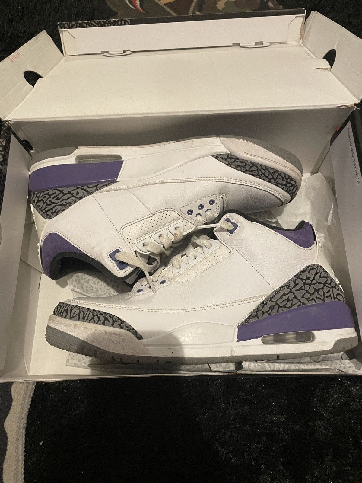 Jordan Brand Air Jordan 3 Retro “Dark Iris” Size US 9 / EU 42 - 3 Thumbnail