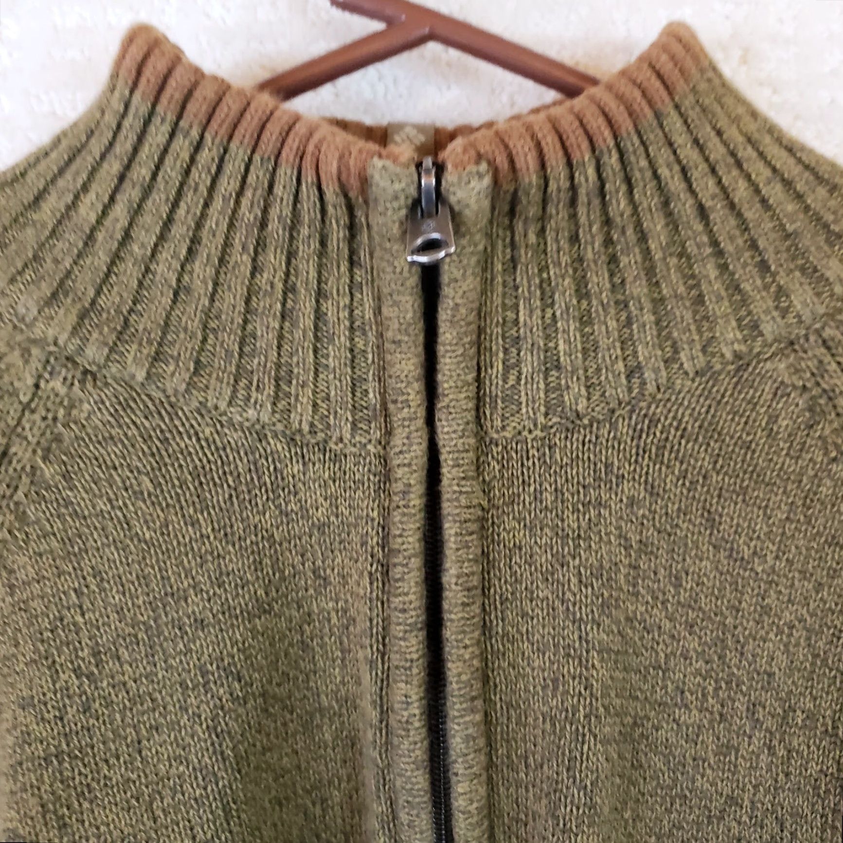 Olive Columbia Mens Size L Olive Green 1/4 Zip Pullover Sweater Knit Outdoors Mens Regular Size US L / EU 52-54 / 3 - 5 Thumbnail