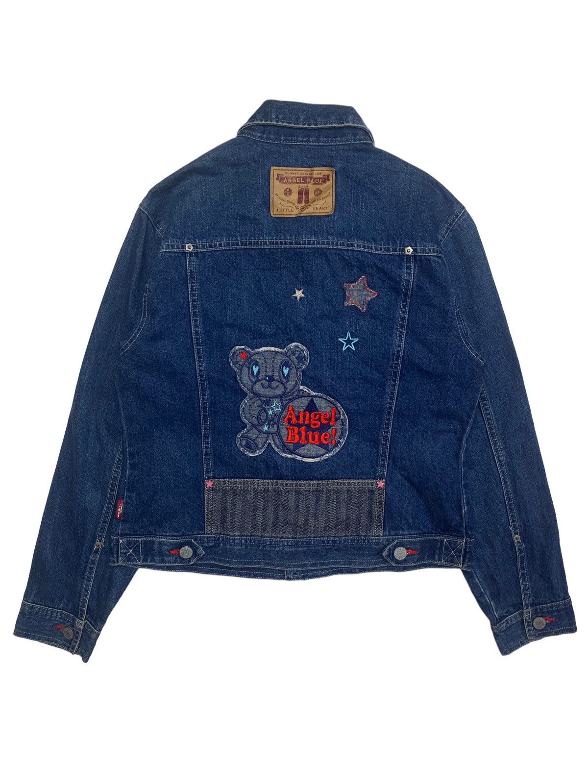 Angel Blue 2000s Angel Blue - Teddy Bear Denim Jacket Size US M / EU 48-50 / 2 - 3 Thumbnail