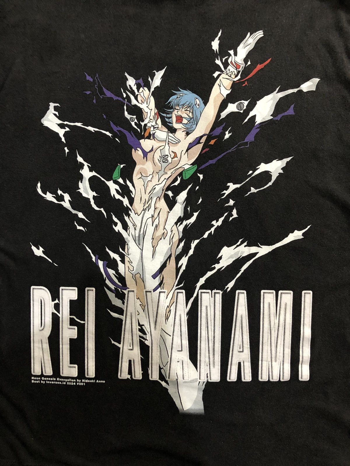 Anime × Vintage Rare Rei Ayanami Anime Tee Japanese Size US XL / EU 56 / 4 - 3 Thumbnail