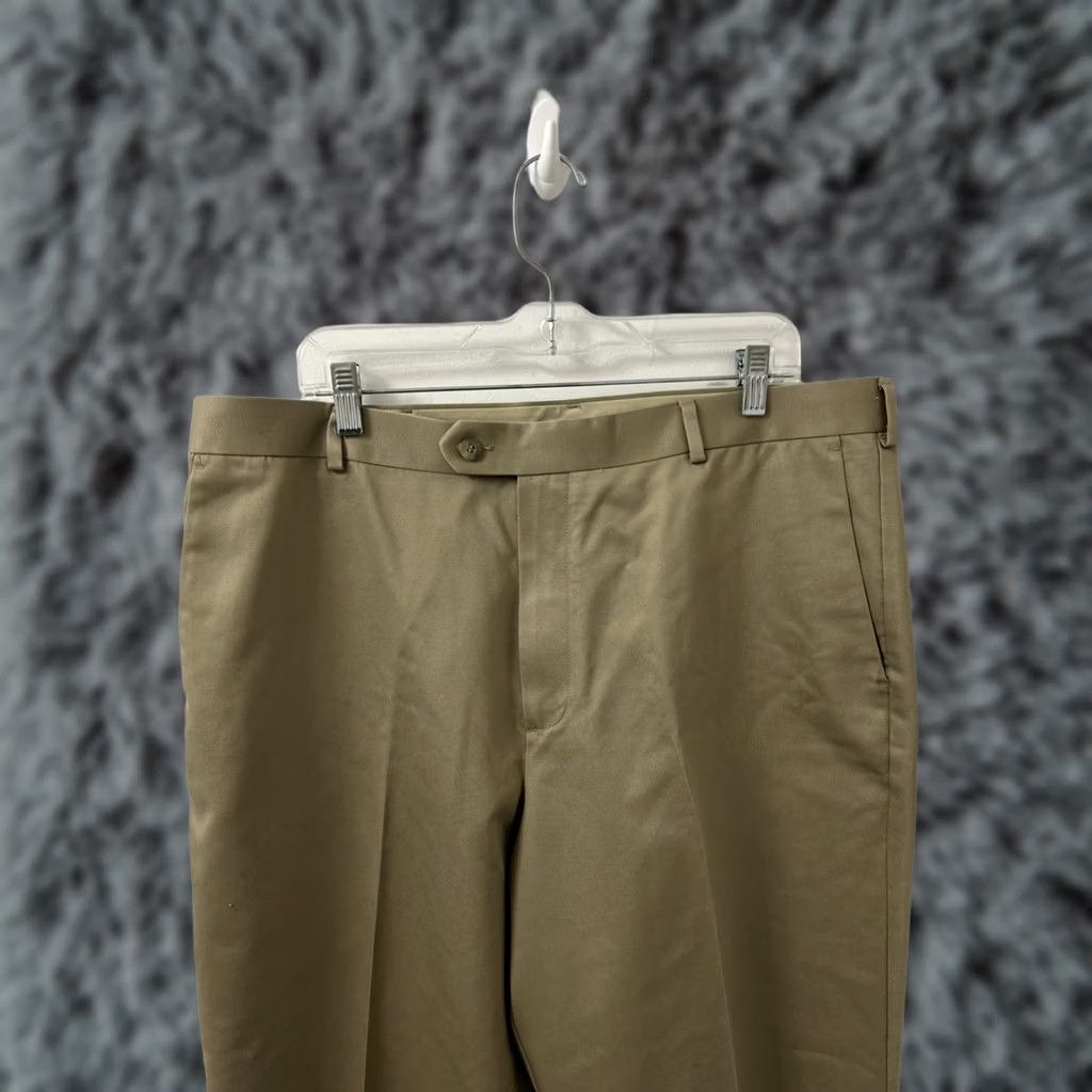 Dockers DOCKERS Premium Pants Mens 38x29 Khaki Tan D4 Relaxed Flat Front 5-Pocket Never-Iron Beig e Size US 38 / EU 54 - 1 Thumbnail