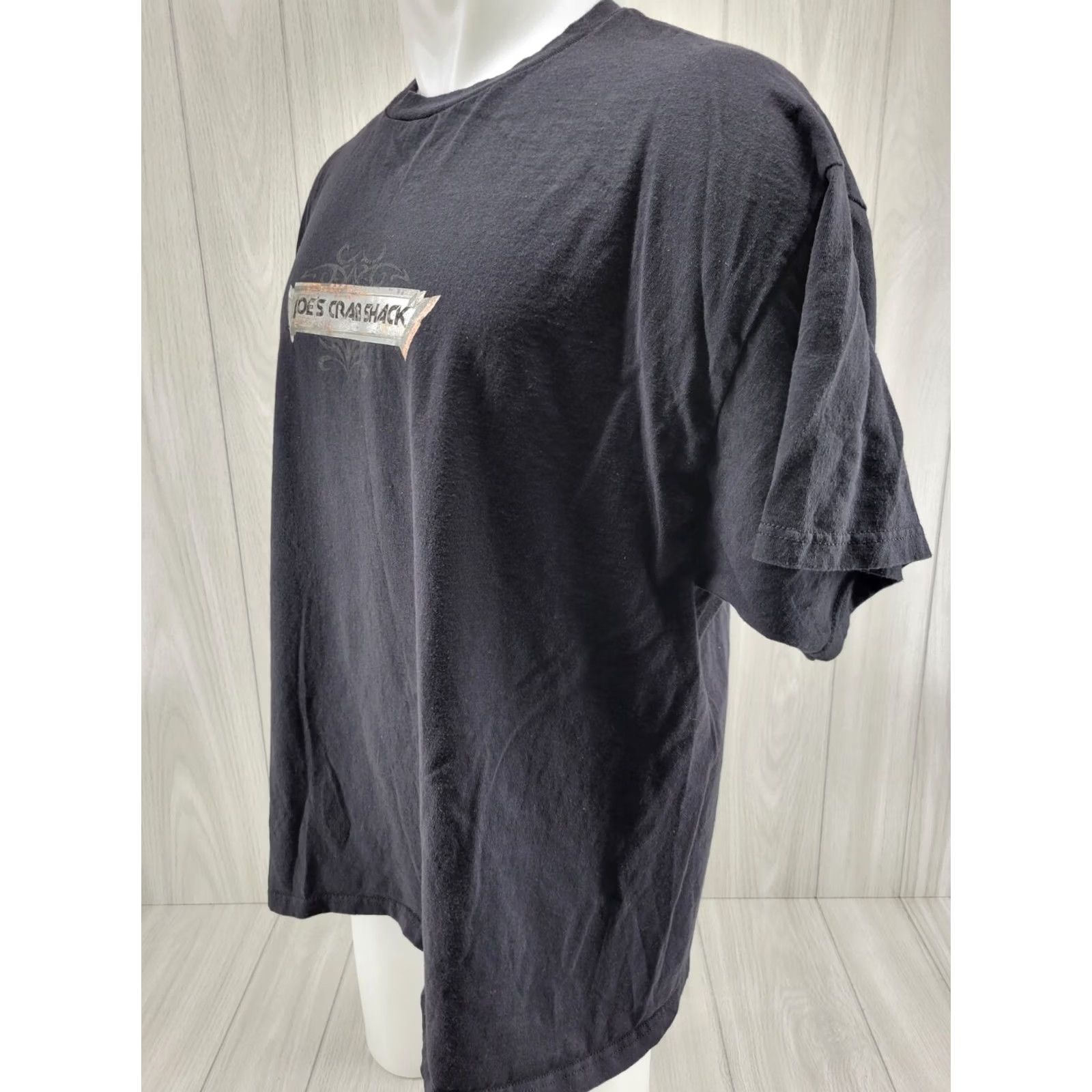 Logo 7 VINTAGE Joes Stuff Shirt Black Mens Logo Short Sleeve Crab Shack Size XL Size US XL / EU 56 / 4 - 3 Thumbnail